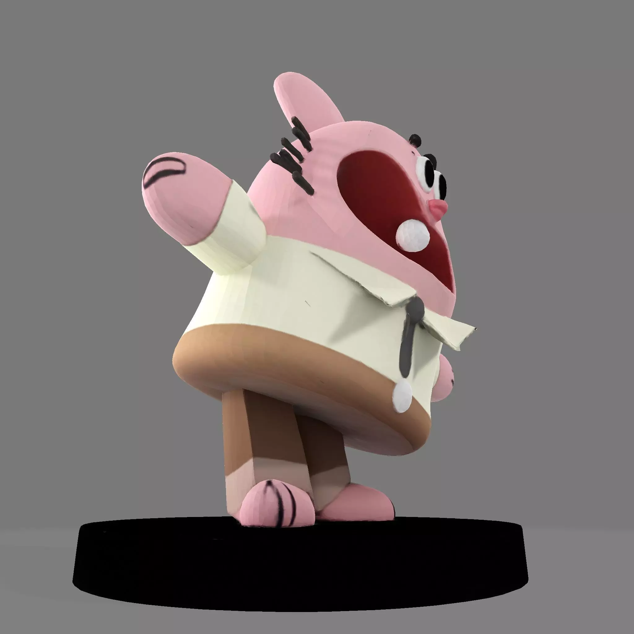 MR WATERSON  Low Poly 3D Printable 3D print model_14