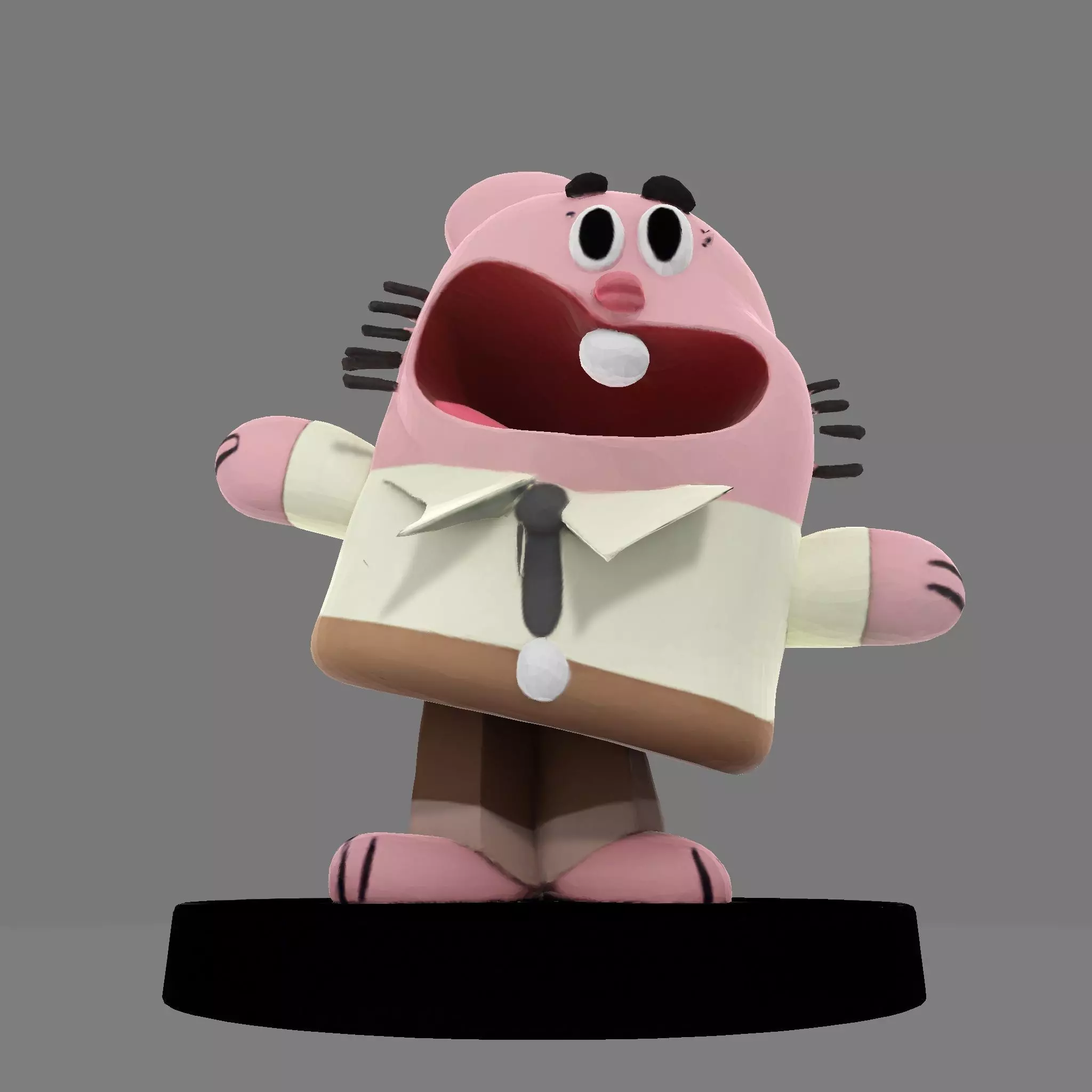 MR WATERSON  Low Poly 3D Printable 3D print model_9