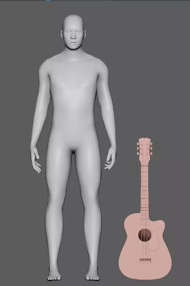 Guitar  3D model_14