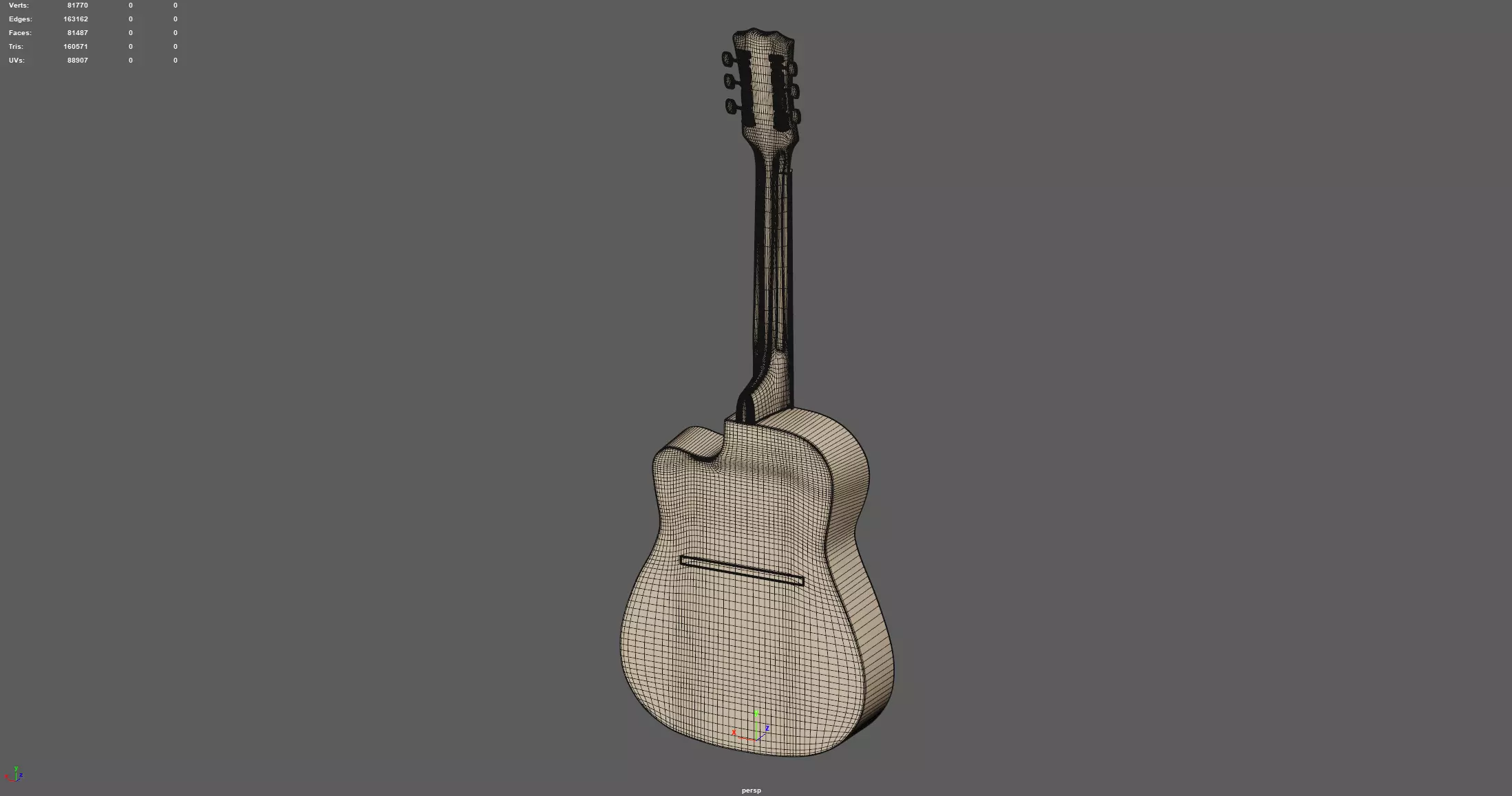 Guitar  3D model_5