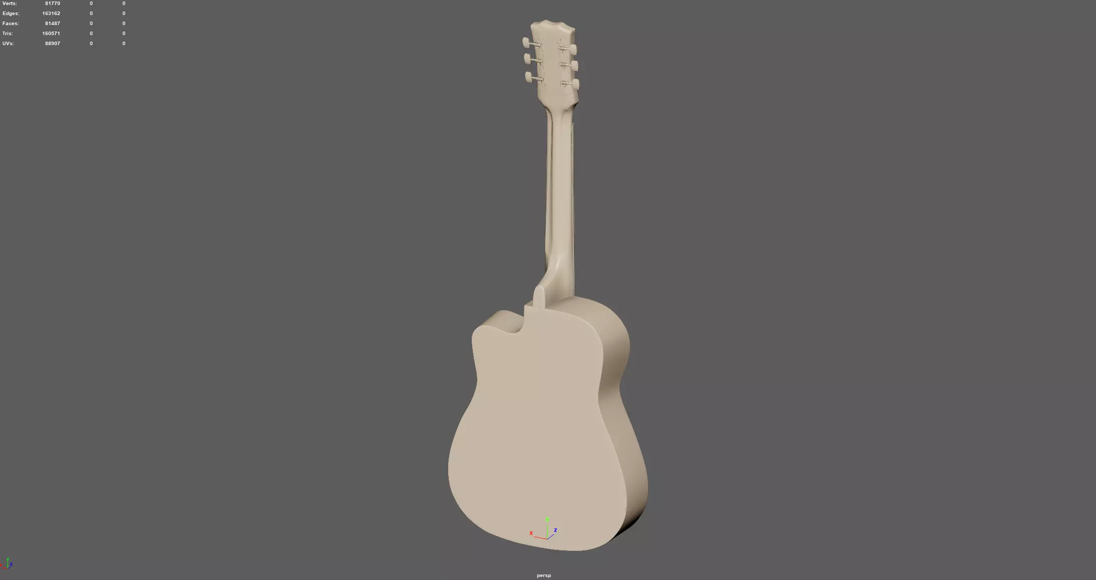 Guitar  3D model_6