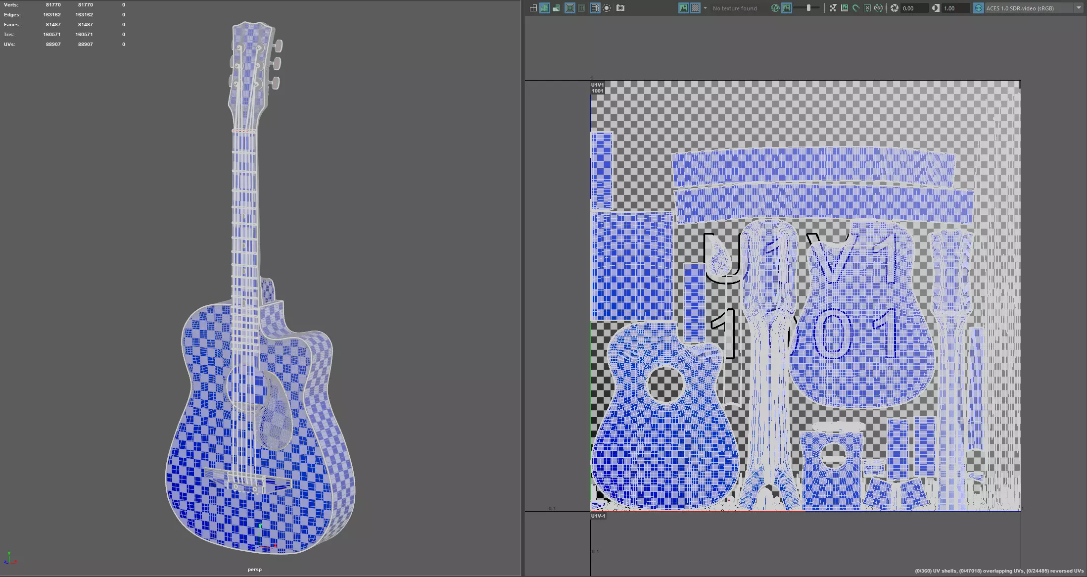 Guitar  3D model_16