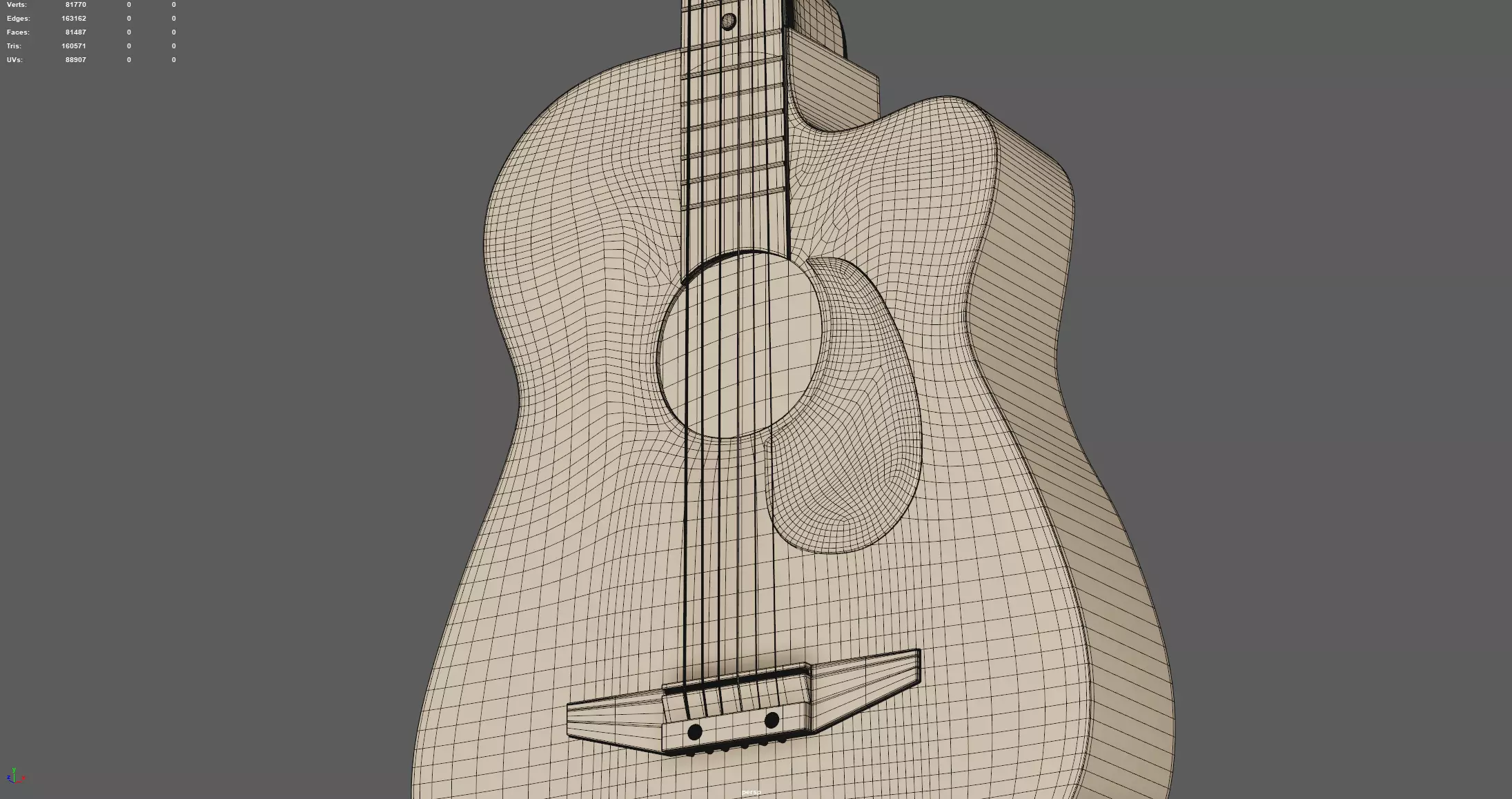 Guitar  3D model_11