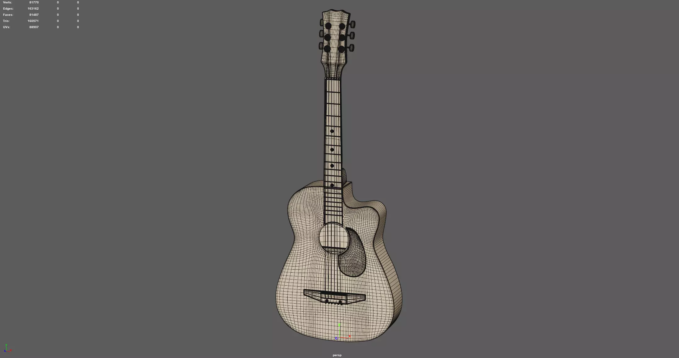 Guitar  3D model_3