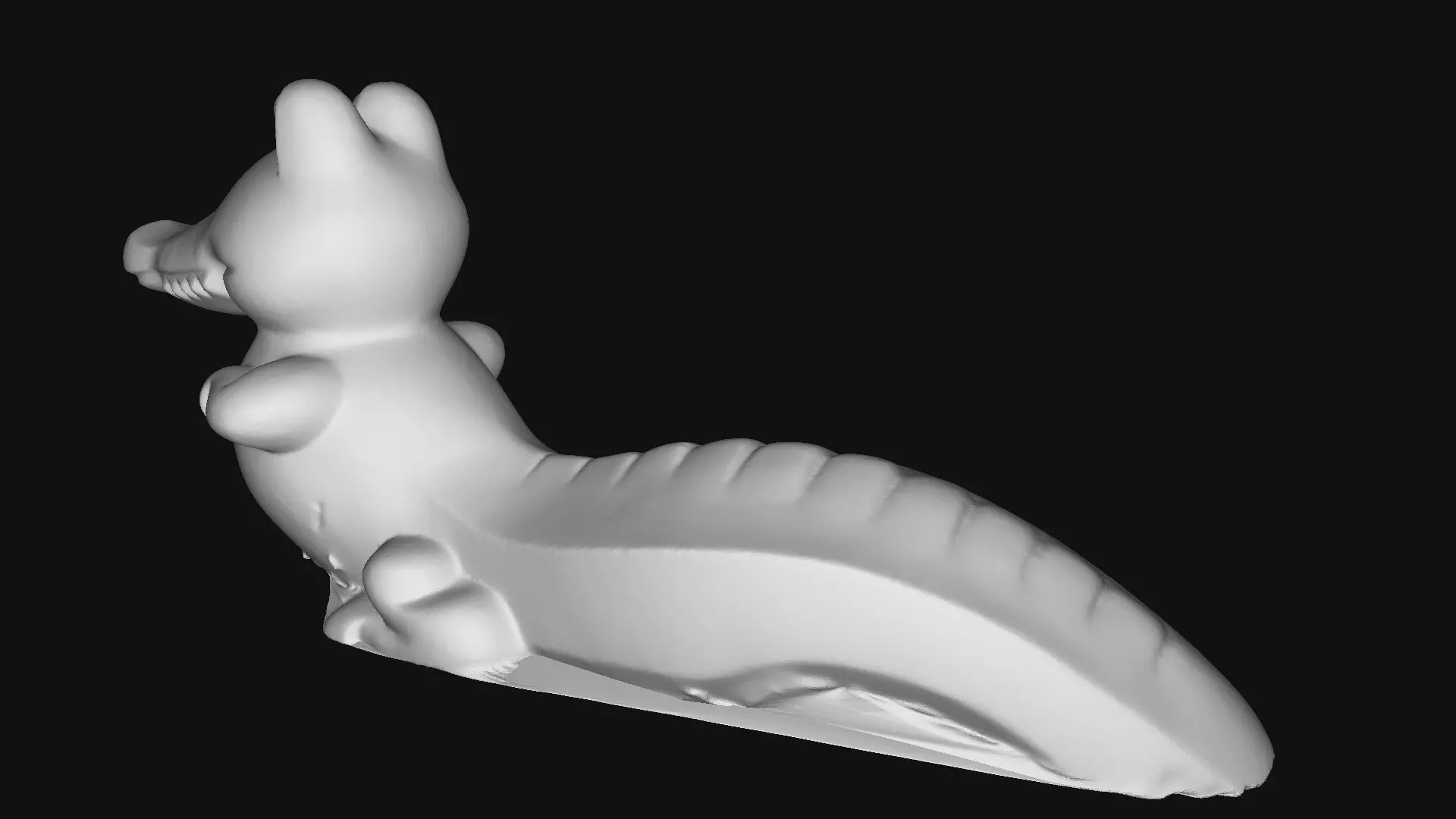 Set of 3 children outdoor playgrounds of animals Low-poly 3D model_21