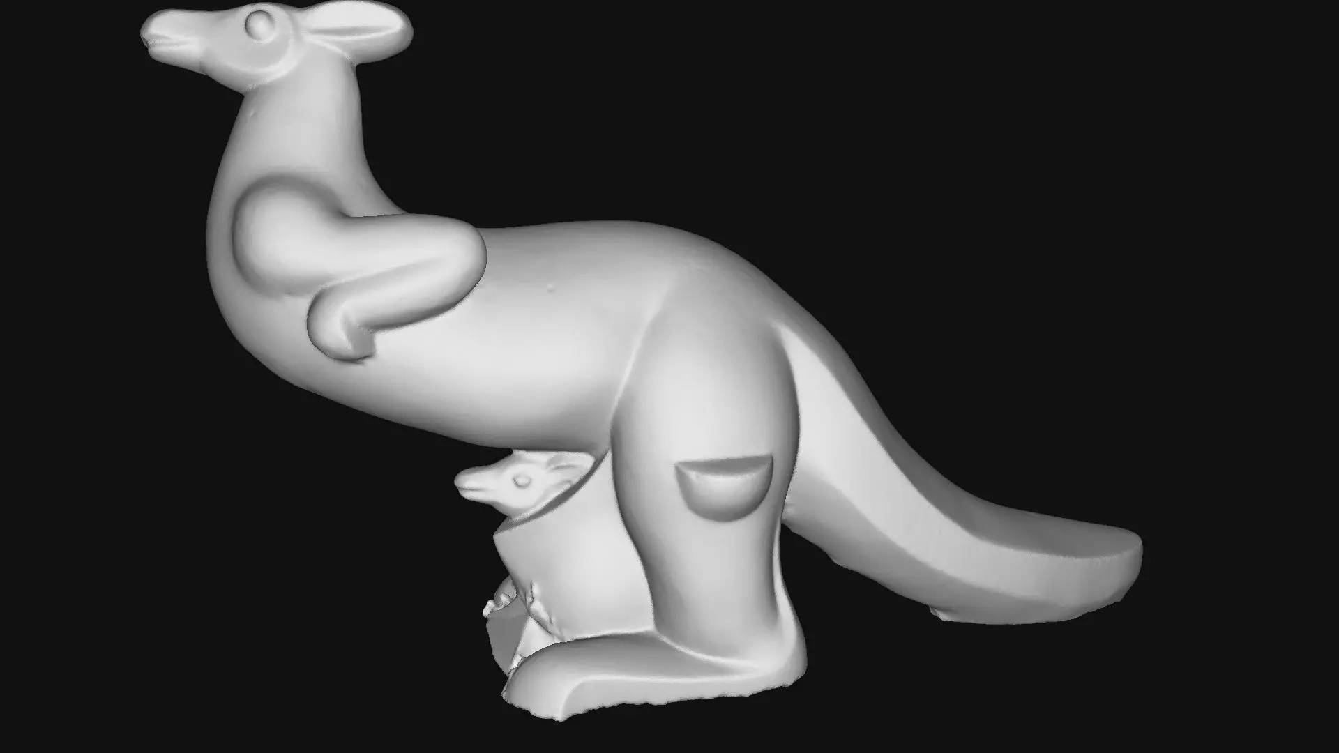 Set of 3 children outdoor playgrounds of animals Low-poly 3D model_28