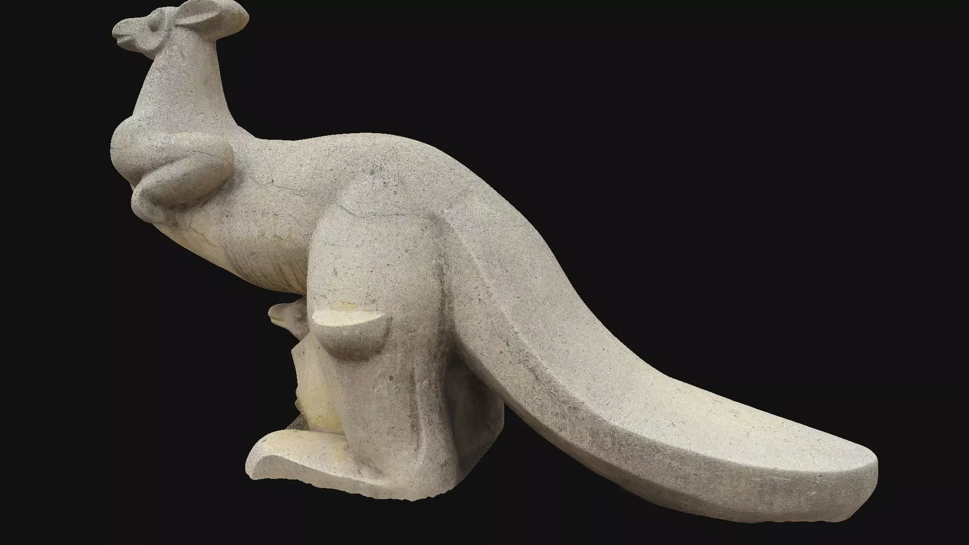 Set of 3 children outdoor playgrounds of animals Low-poly 3D model_26