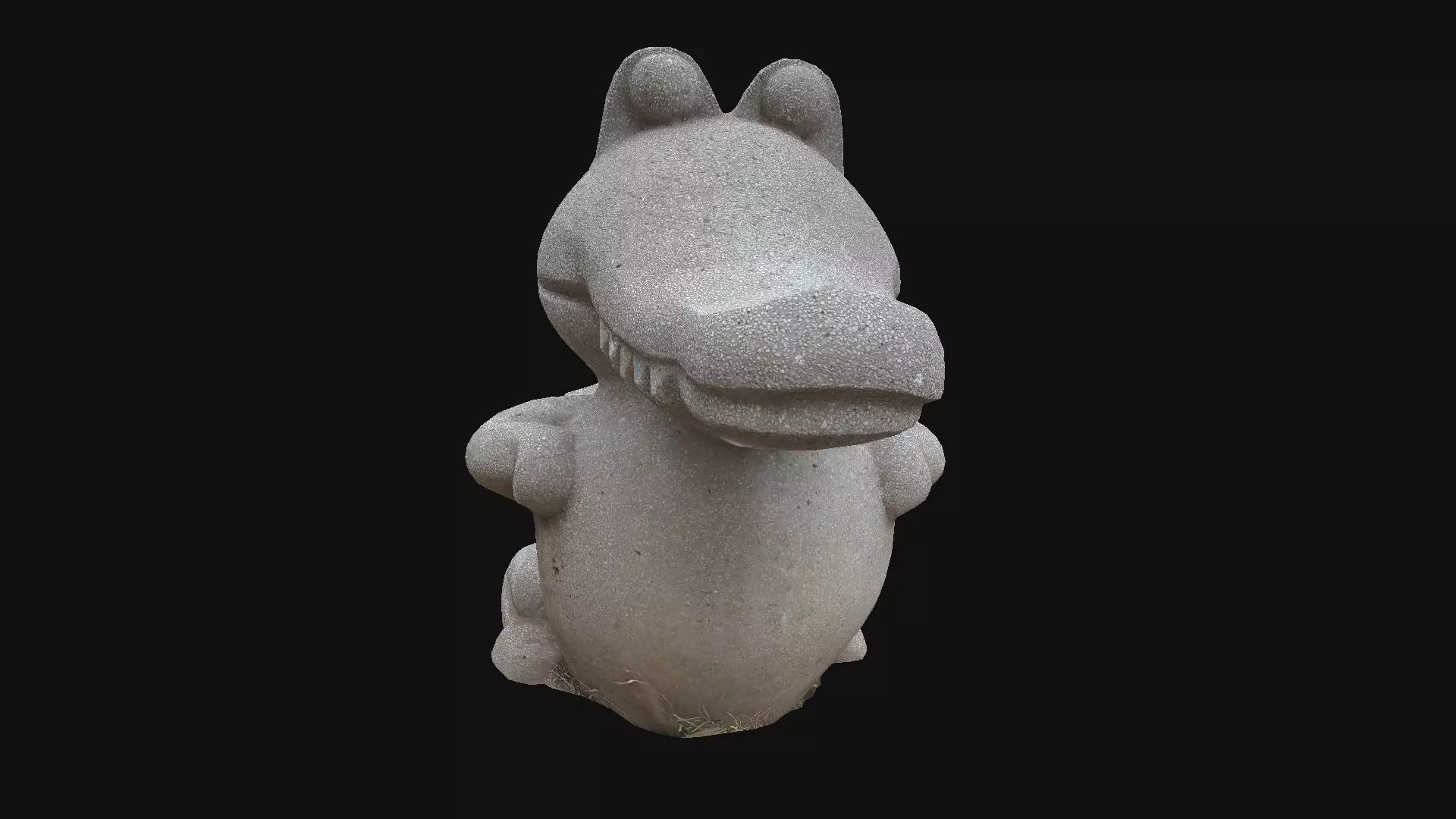 Set of 3 children outdoor playgrounds of animals Low-poly 3D model_15