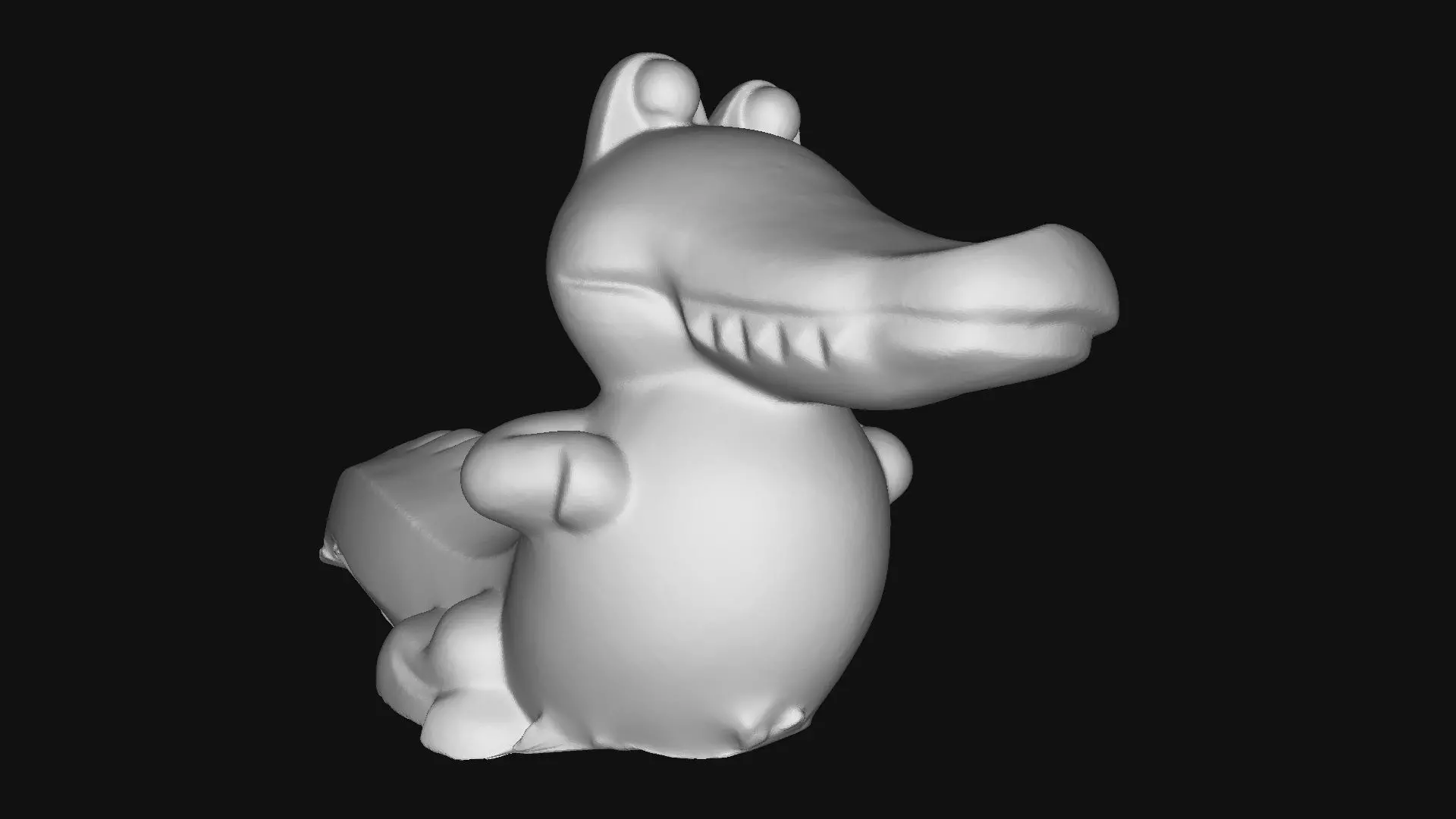 Set of 3 children outdoor playgrounds of animals Low-poly 3D model_20