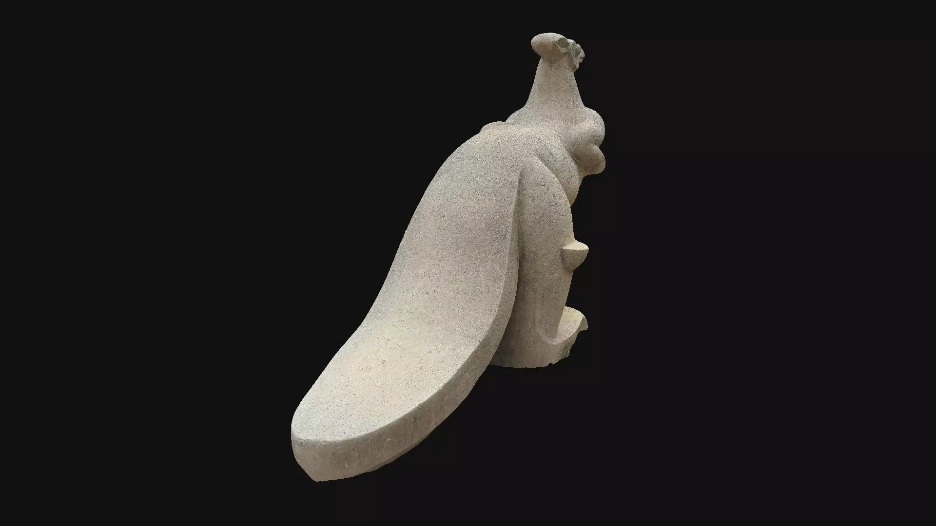 Set of 3 children outdoor playgrounds of animals Low-poly 3D model_22