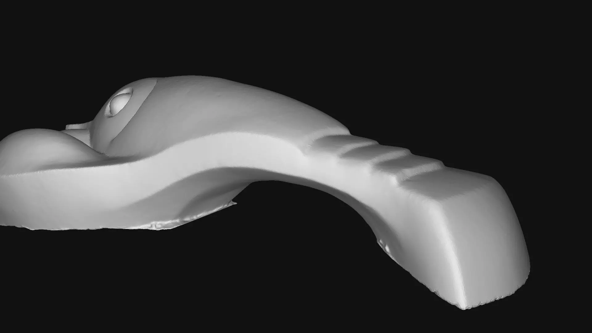 Set of 3 children outdoor playgrounds of animals Low-poly 3D model_10