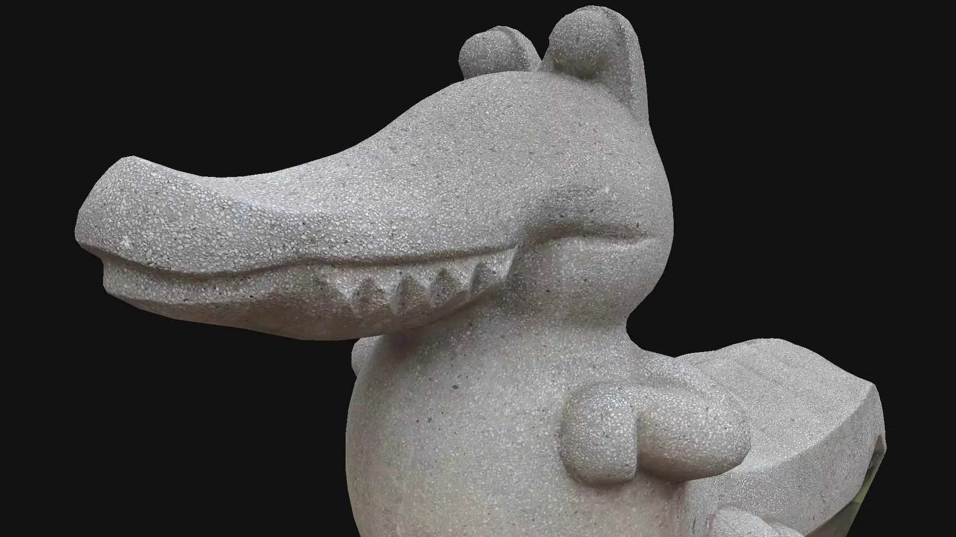 Set of 3 children outdoor playgrounds of animals Low-poly 3D model_19