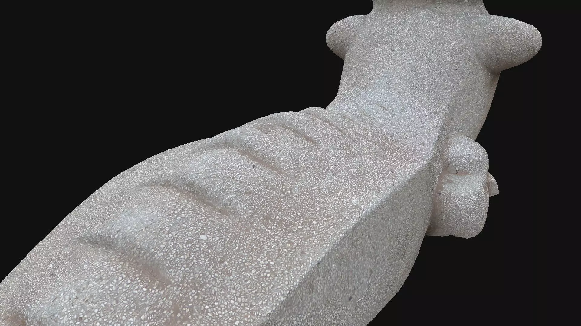 Set of 3 children outdoor playgrounds of animals Low-poly 3D model_18