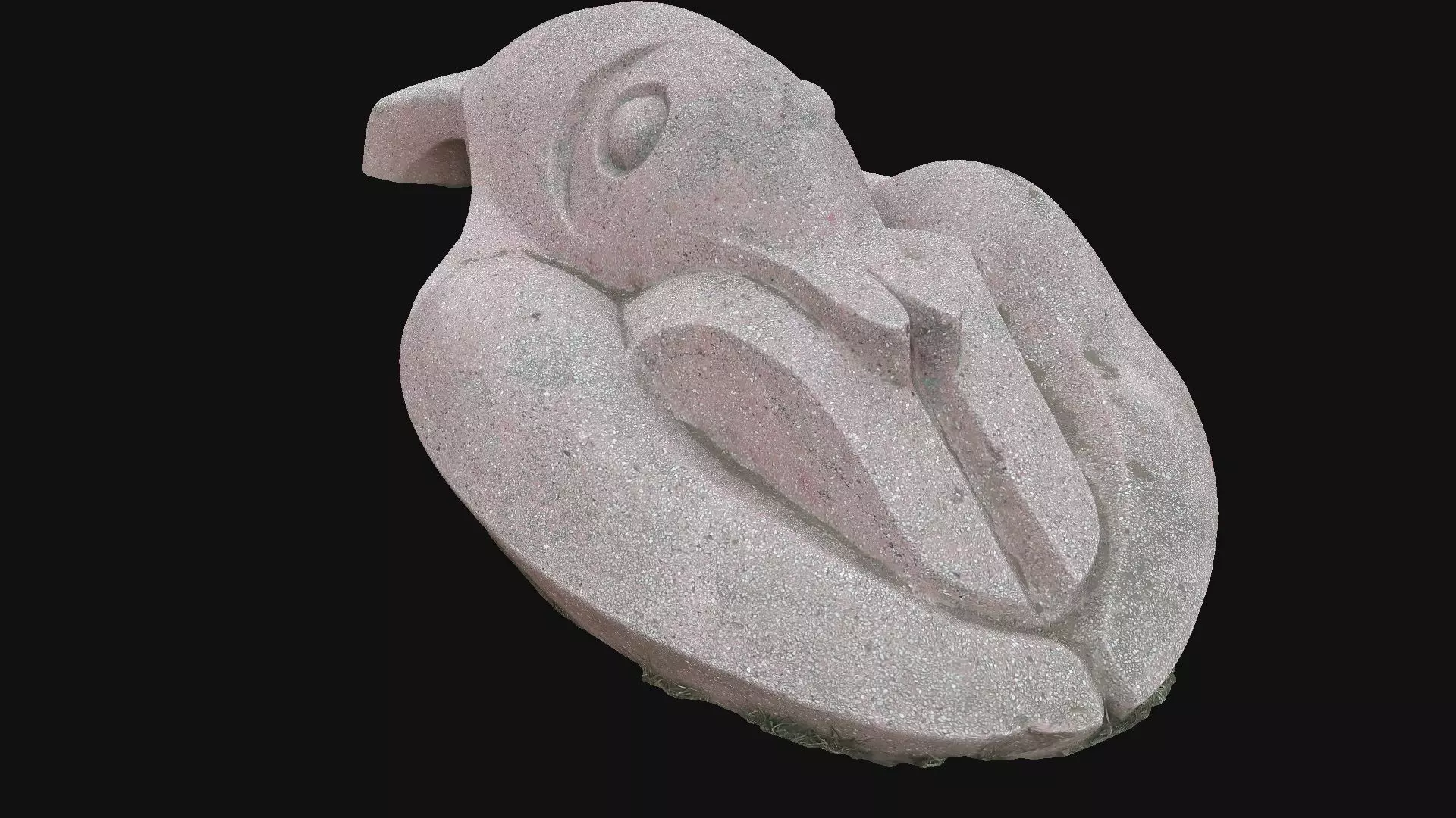 Set of 3 children outdoor playgrounds of animals Low-poly 3D model_6