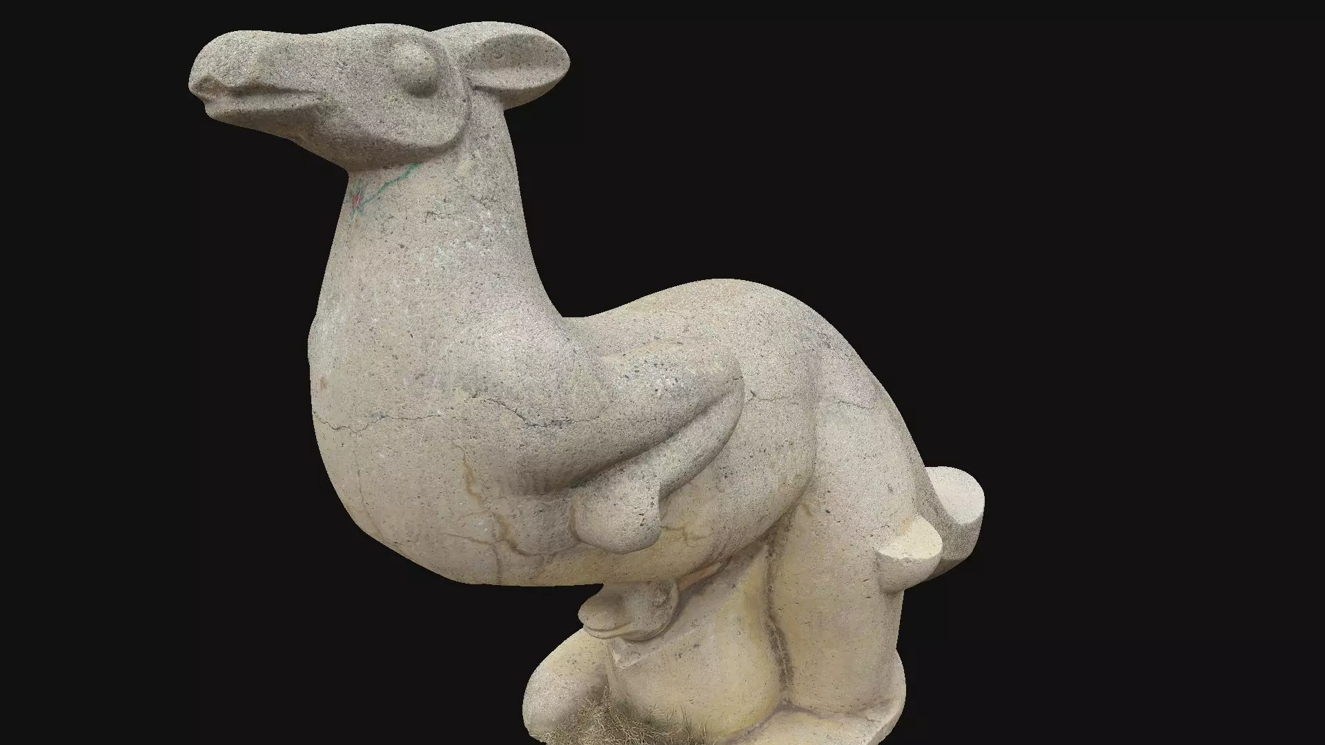 Set of 3 children outdoor playgrounds of animals Low-poly 3D model_25