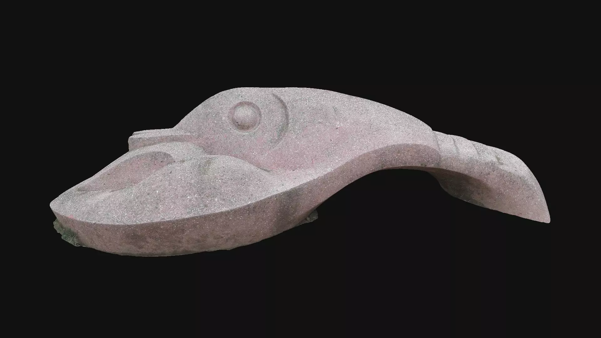 Set of 3 children outdoor playgrounds of animals Low-poly 3D model_4