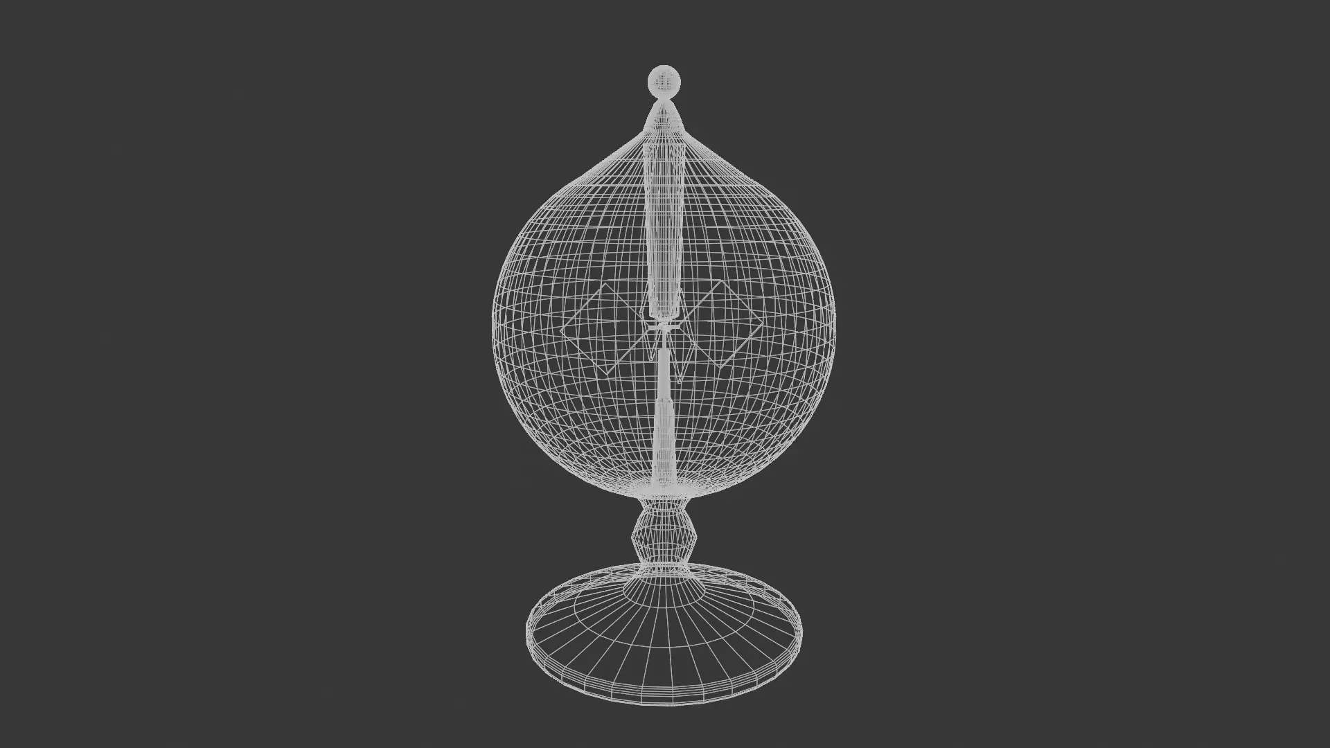 Light Mill or Crookes Radiometer Desk Toy Low-poly 3D model_3