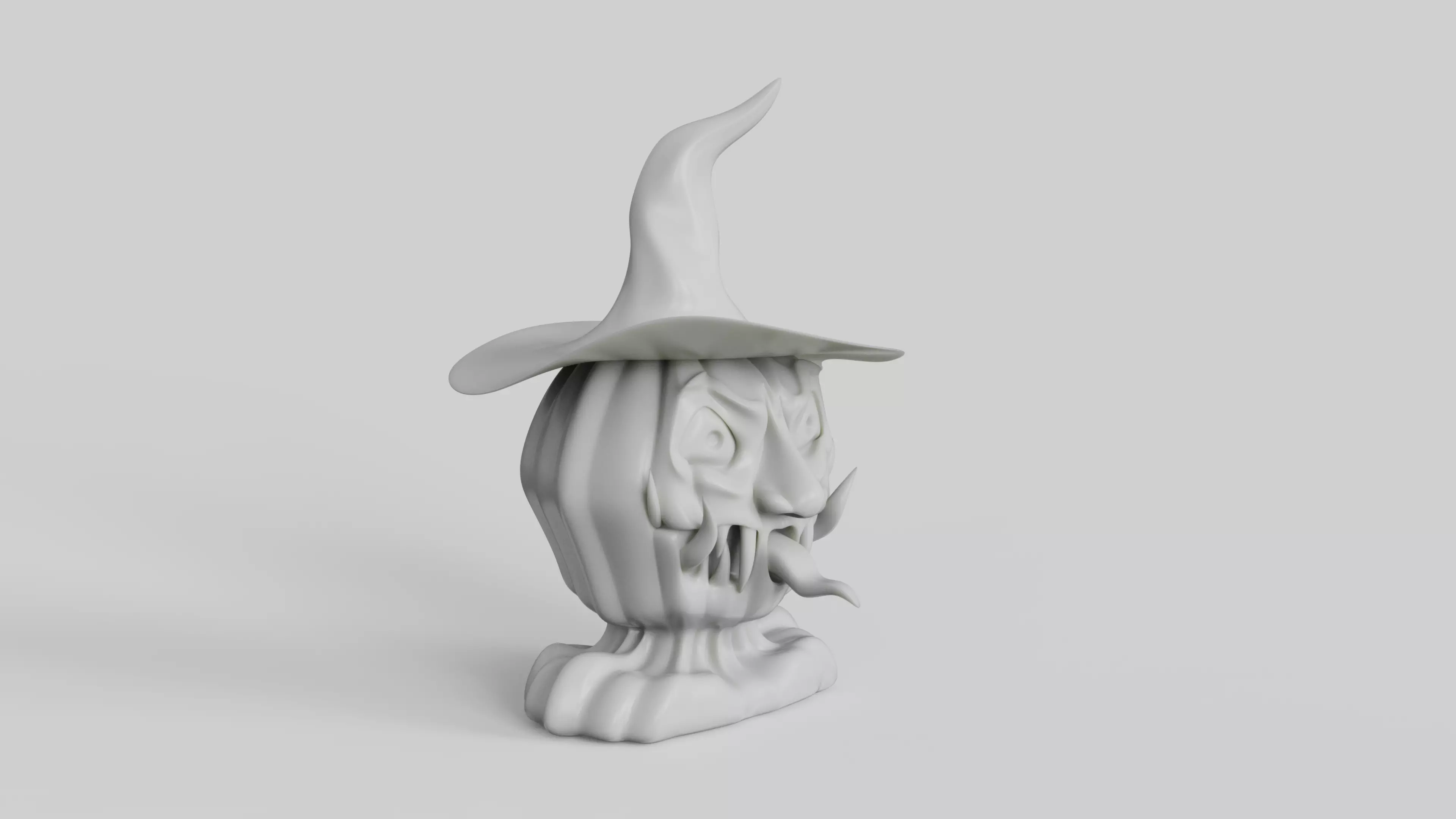 Halloween Pumpkin Sculpture 3D print model_6