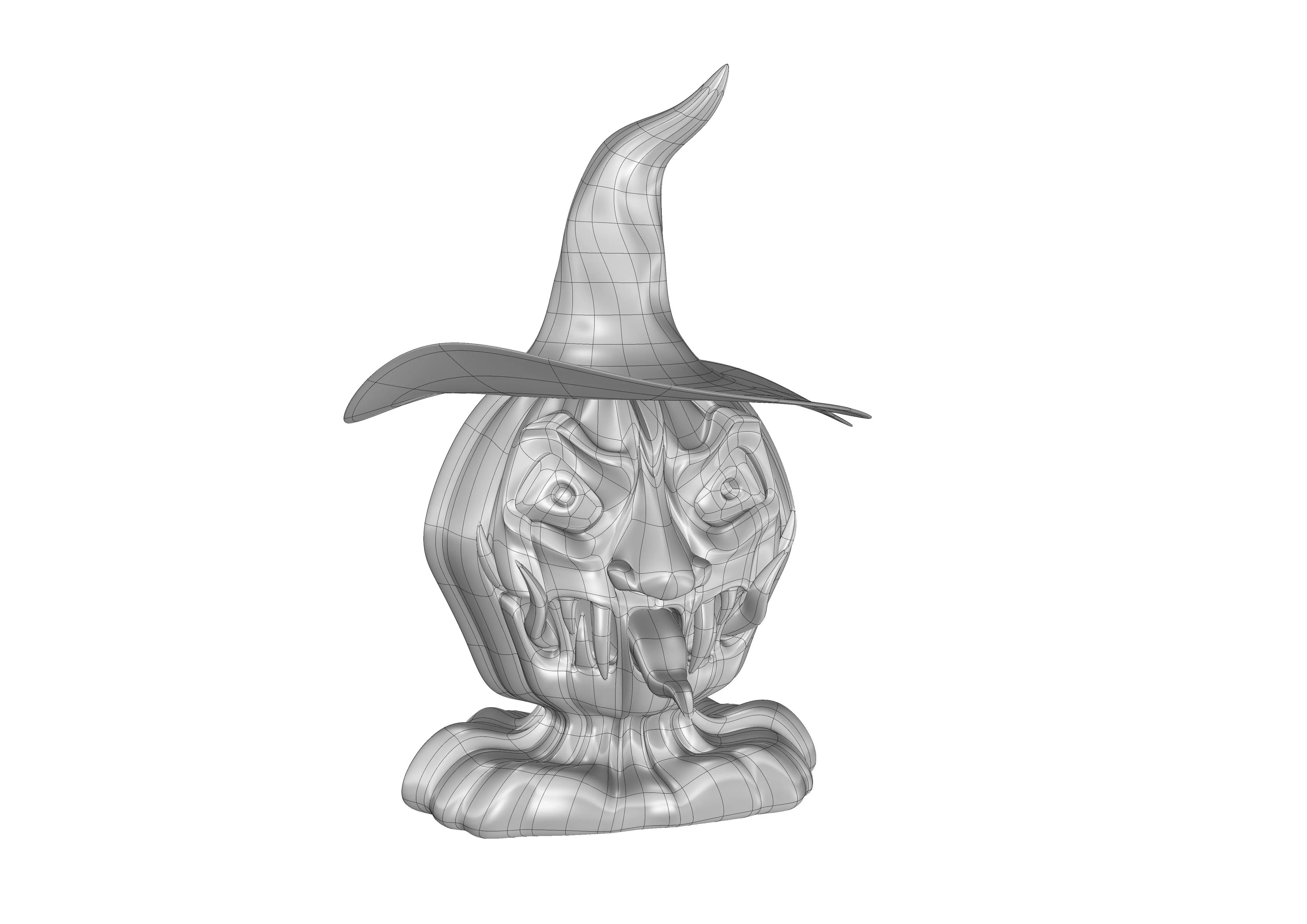 Halloween Pumpkin Sculpture 3D print model_10