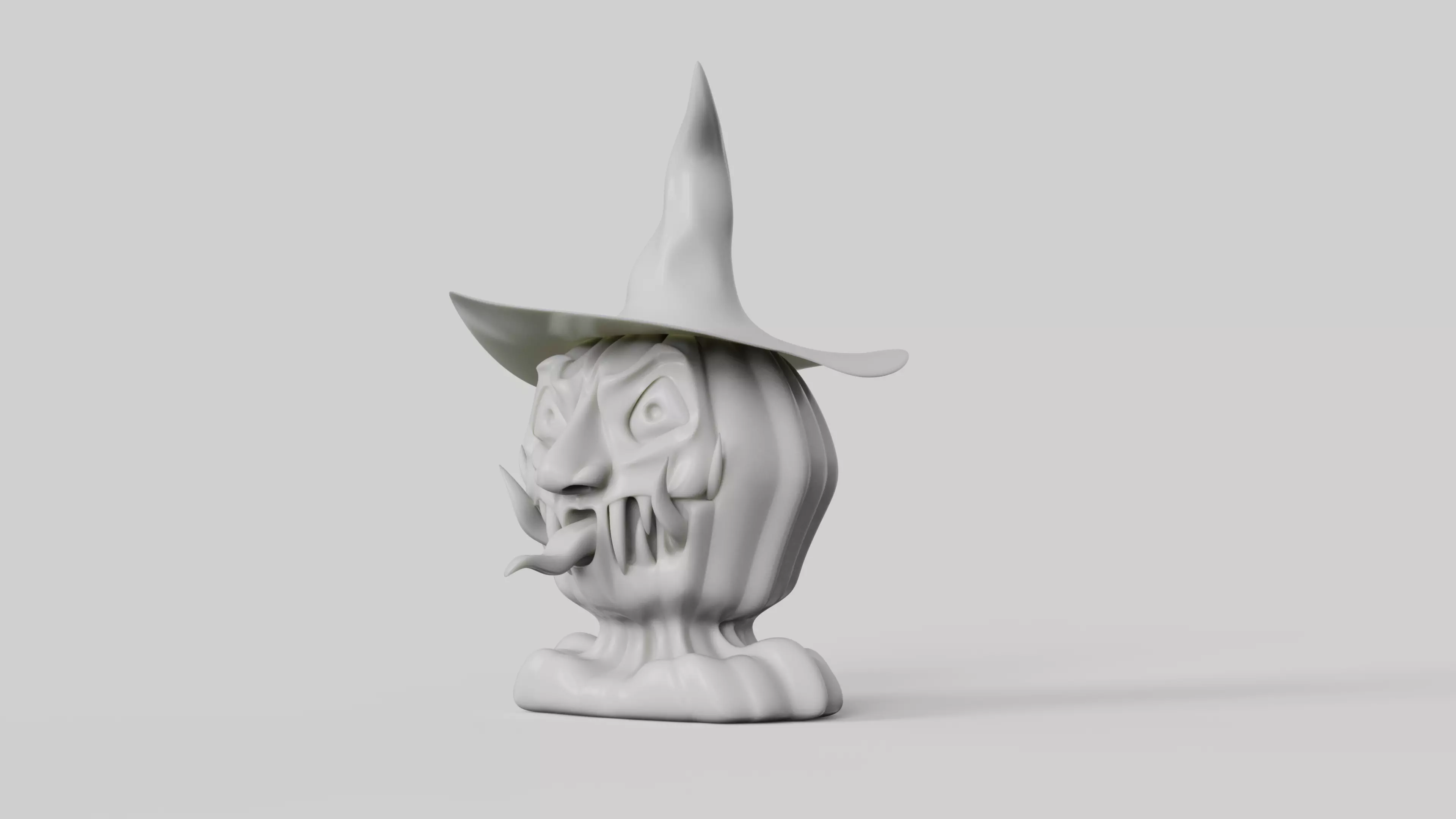 Halloween Pumpkin Sculpture 3D print model_0