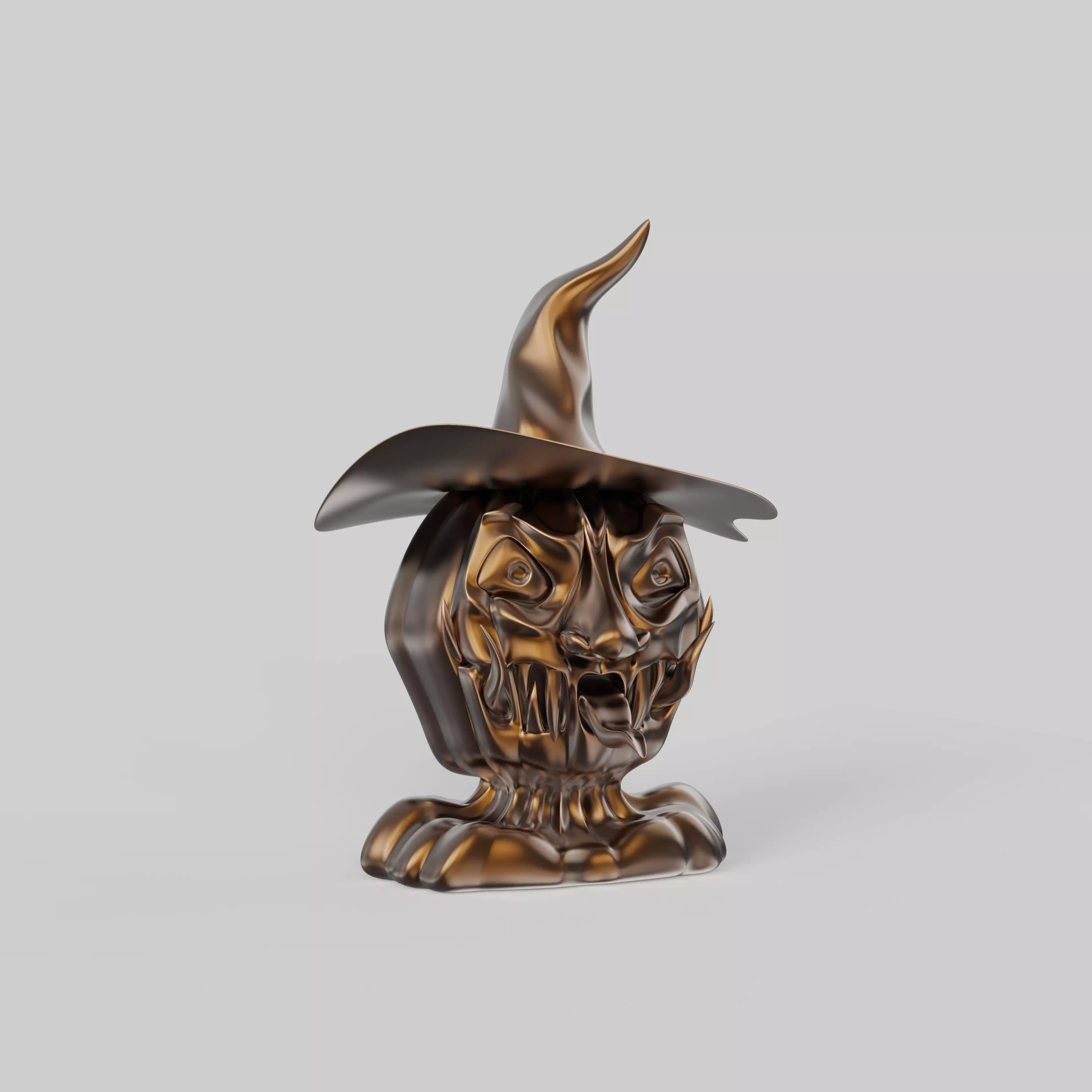 Halloween Pumpkin Sculpture 3D print model_1