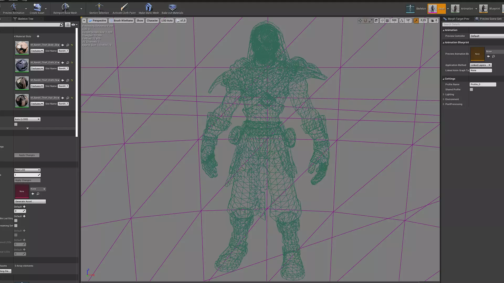 Stylized Bandit Thief Low-poly 3D model_17