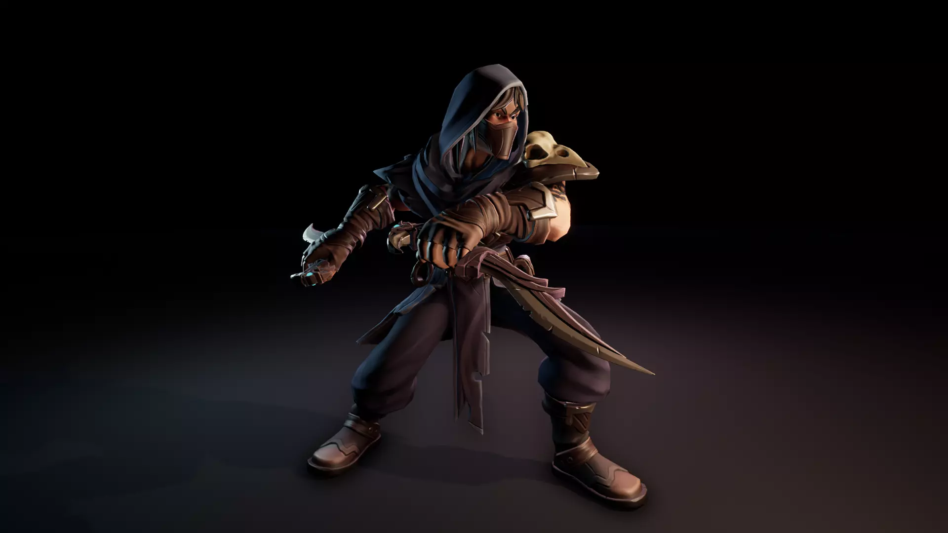 Stylized Bandit Thief Low-poly 3D model_6