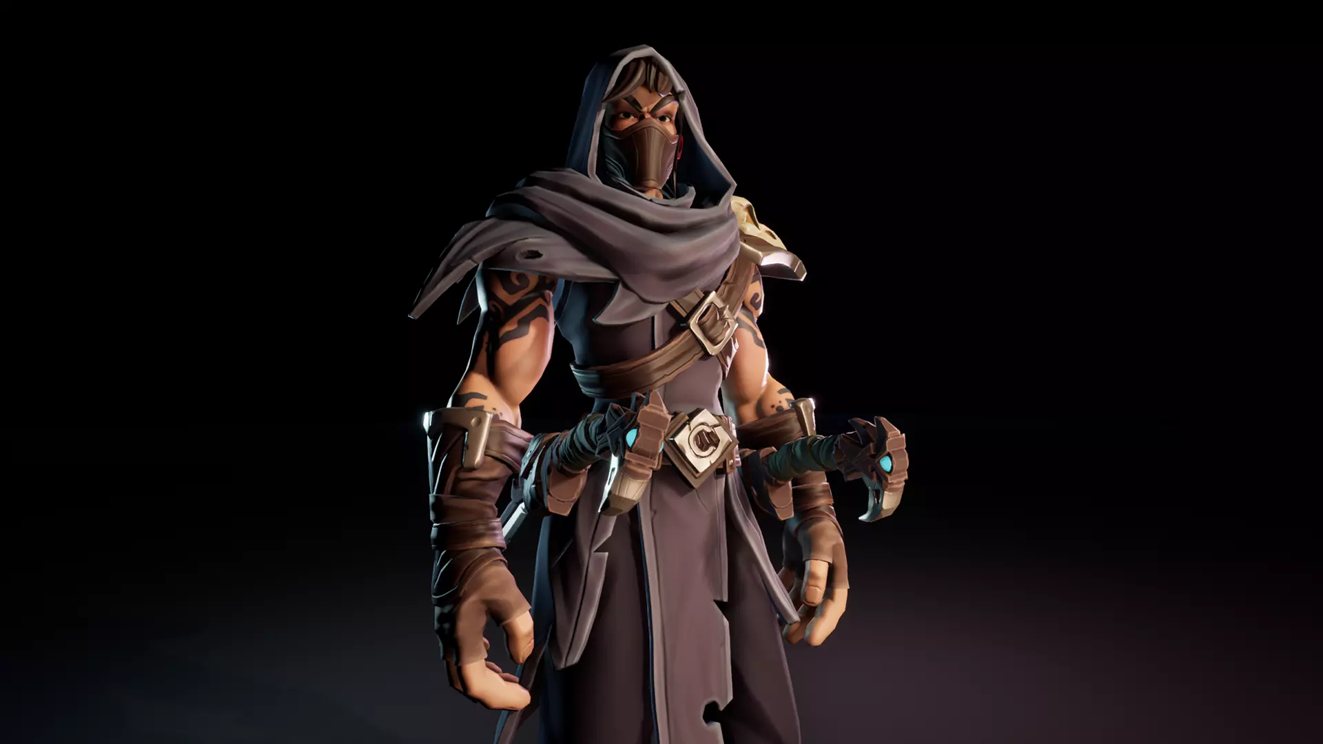 Stylized Bandit Thief Low-poly 3D model_4