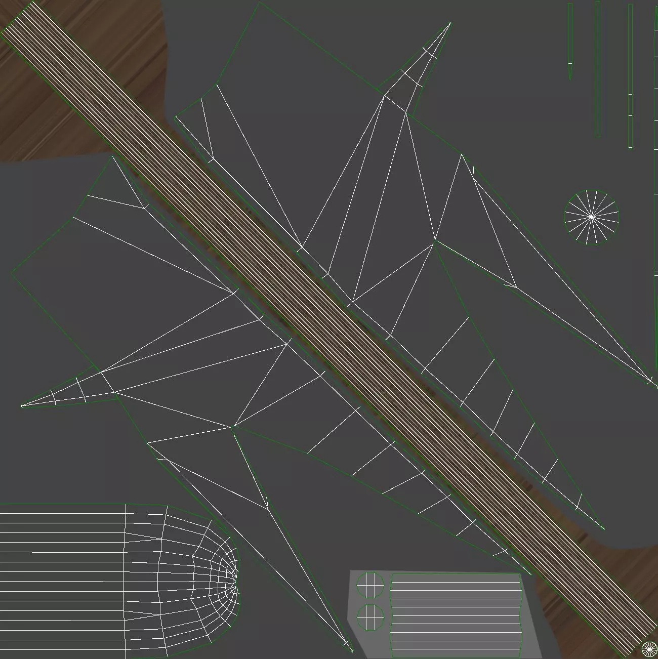 English Bill Low-poly 3D model_13