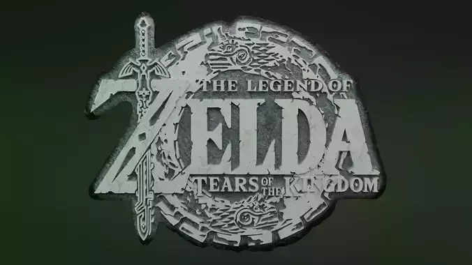 The Legend of Zelda Tears of the Kingdom Logo and Keychain