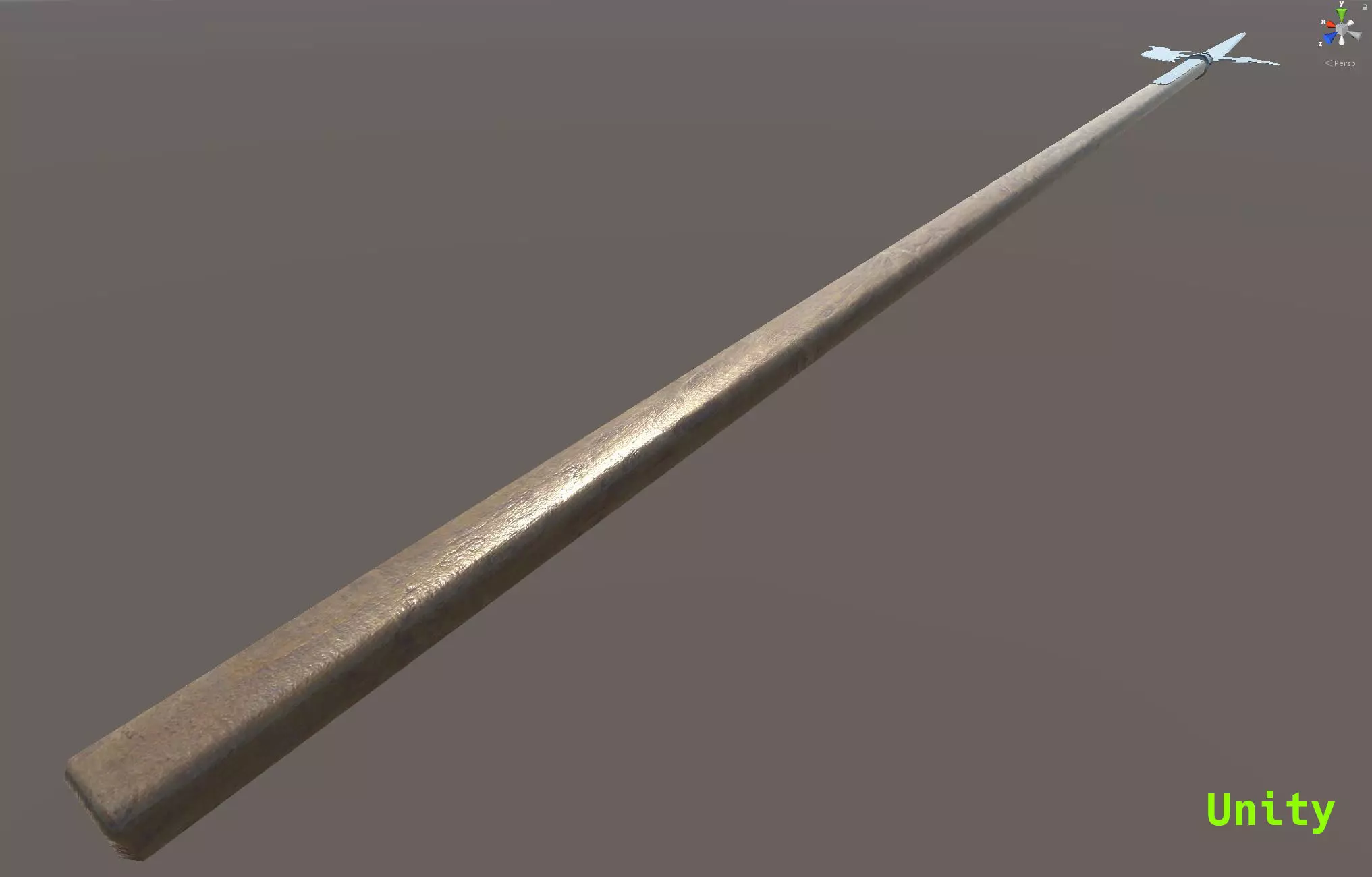 German Lutel Halberd Low-poly 3D model_12