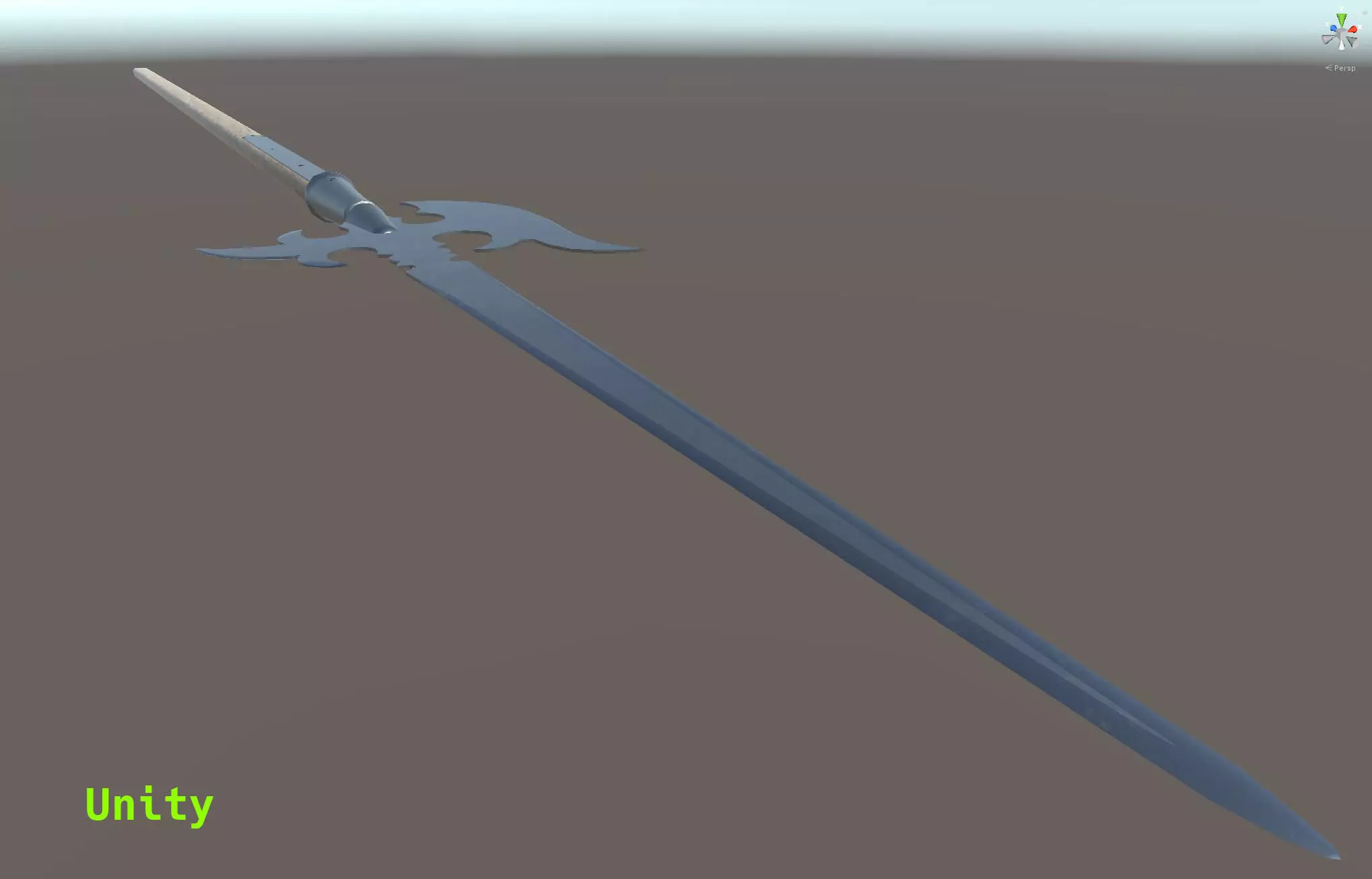 German Lutel Halberd Low-poly 3D model_13