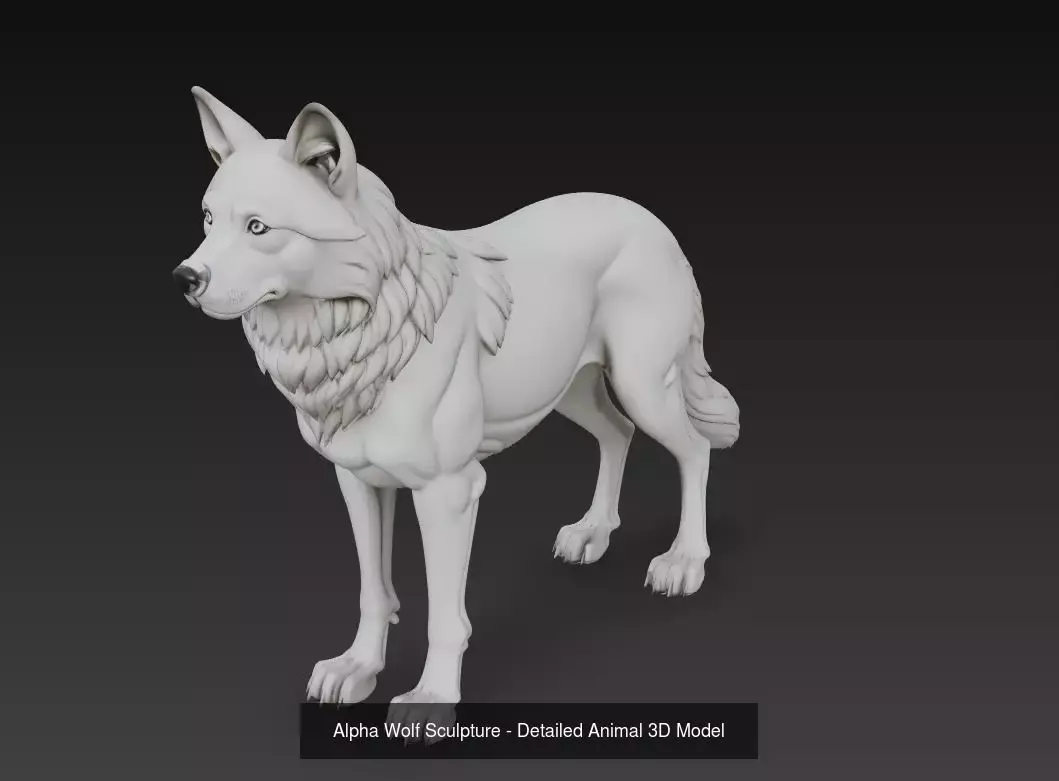 Alpha Spirits - Wolf Guardian Sculpture Collection _4