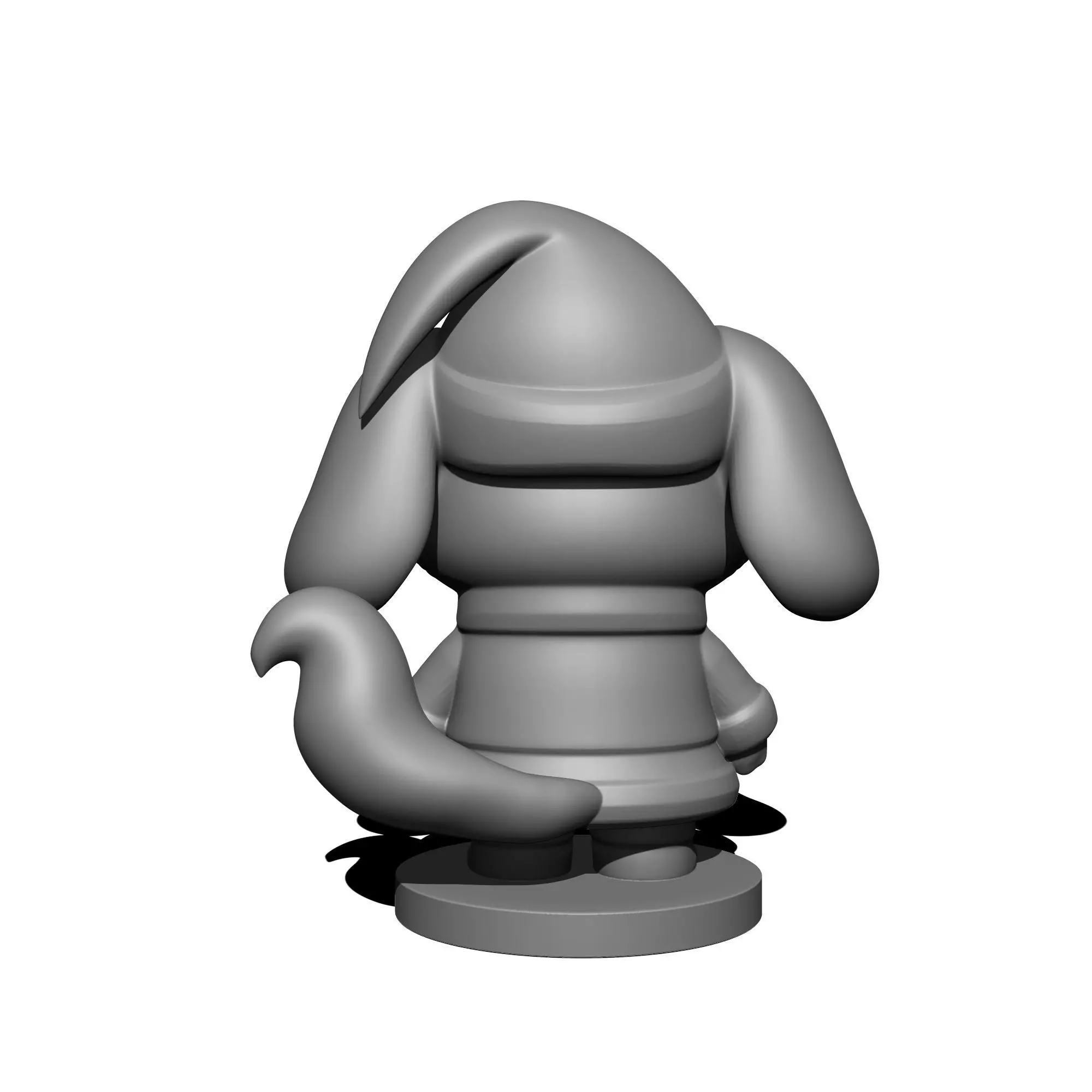 Christmas bunny 3D print model_4