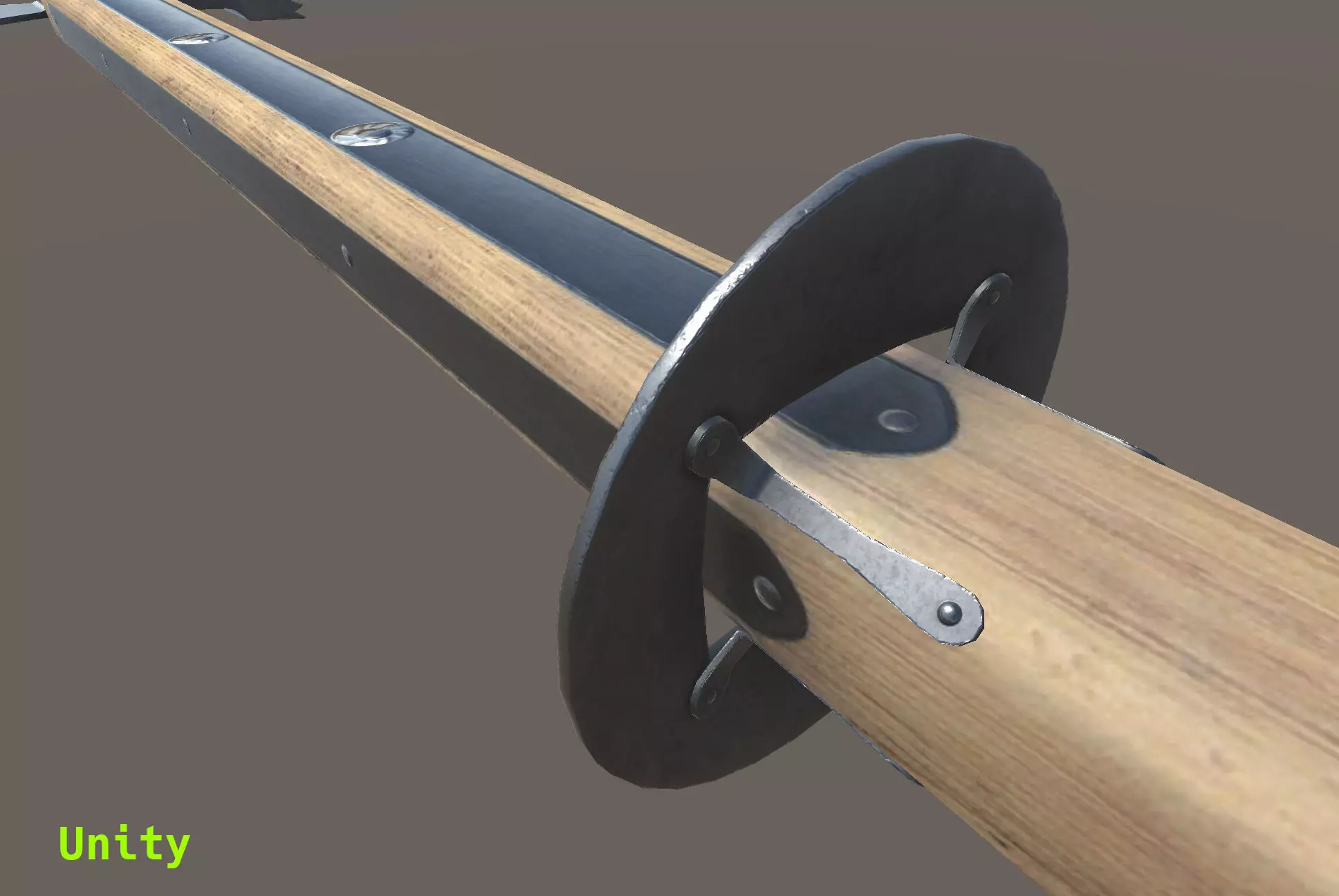 Knightly Pole Axe Low-poly 3D model_17