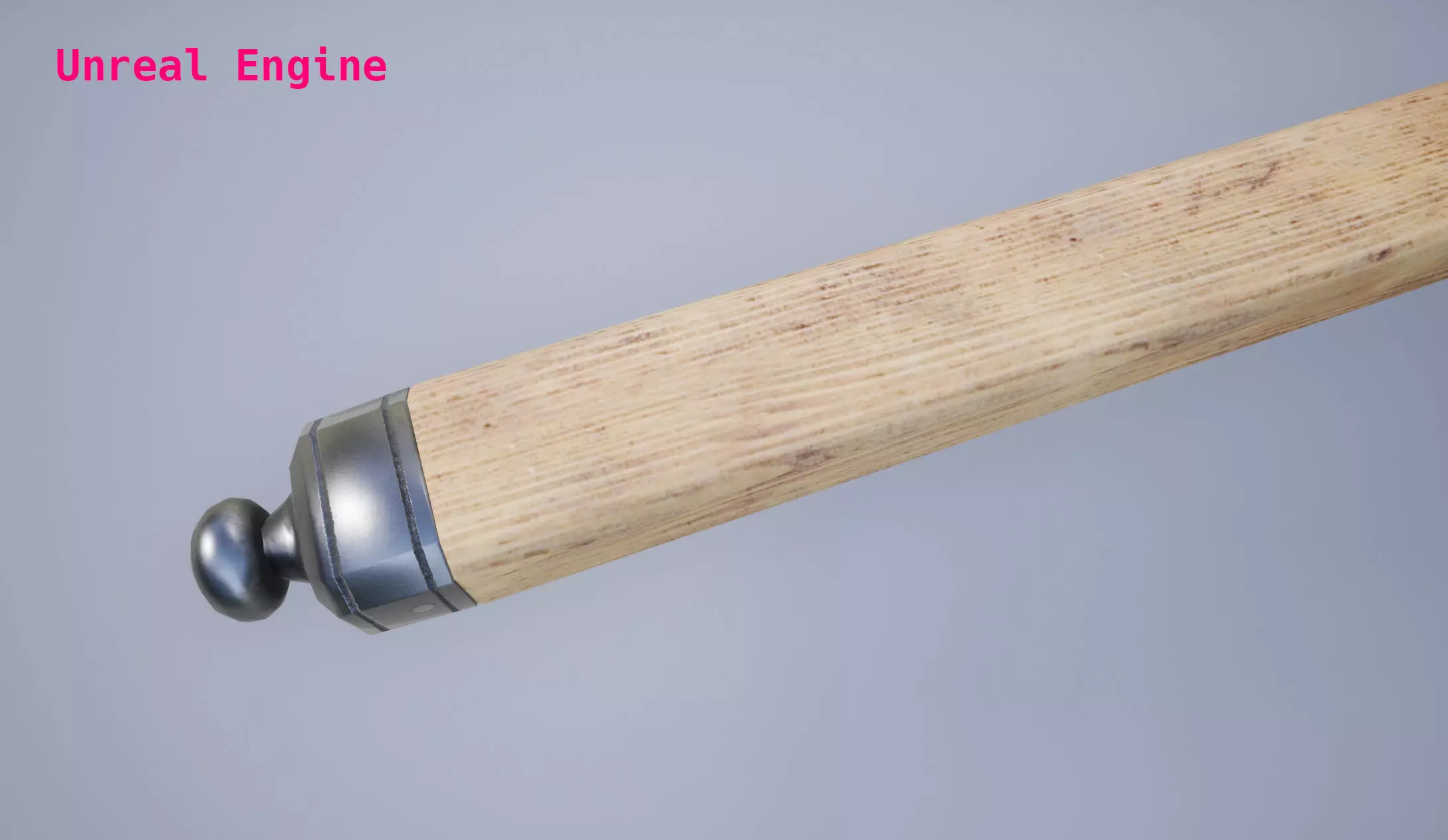 Knightly Pole Axe Low-poly 3D model_10