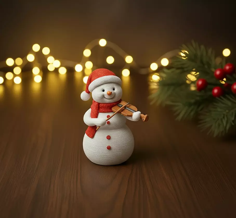 Christmas snowman decoration 3D print model