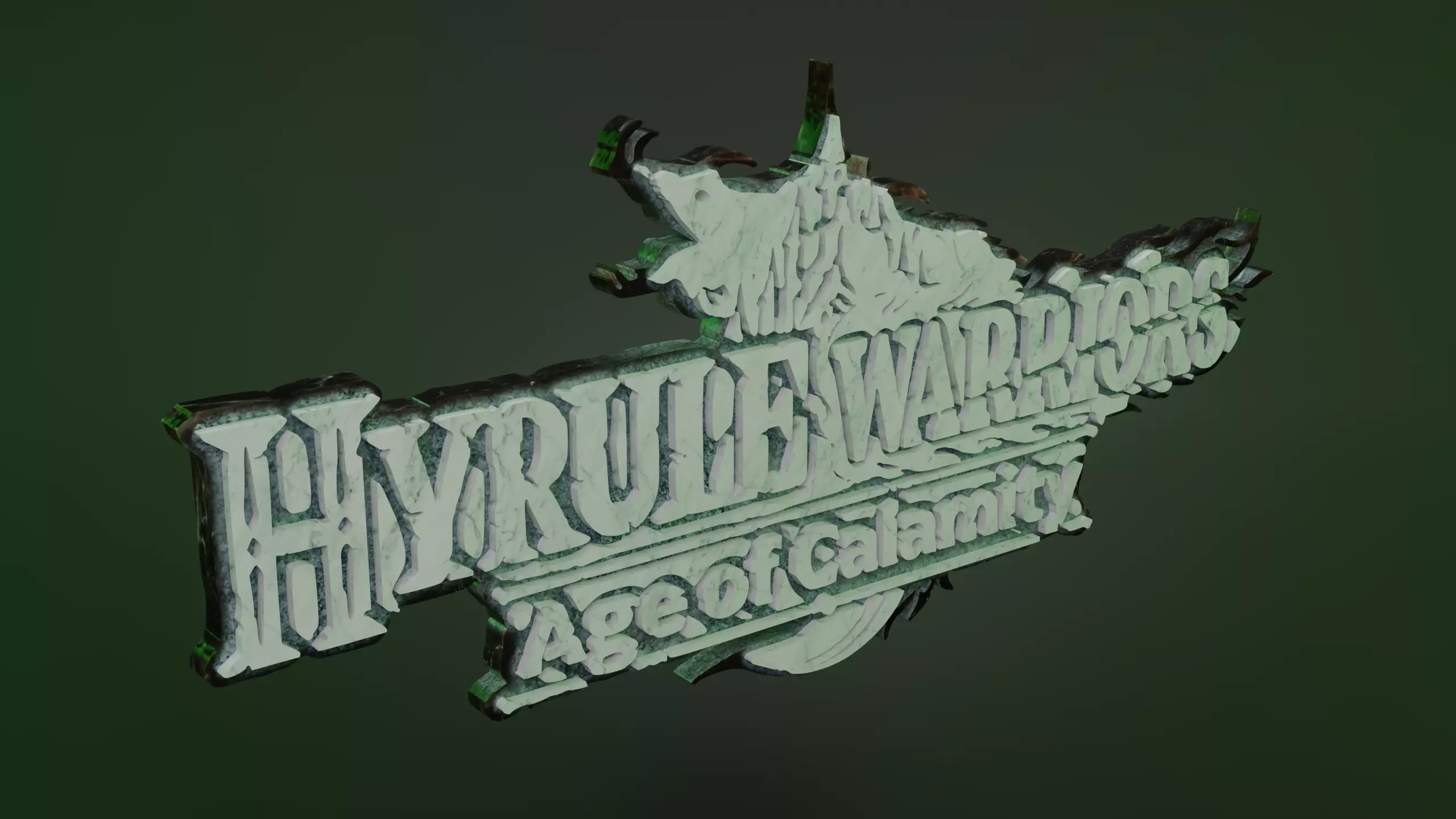 Hyrule Warriors Age of Calamity Logo and Keychain 3D print model_1