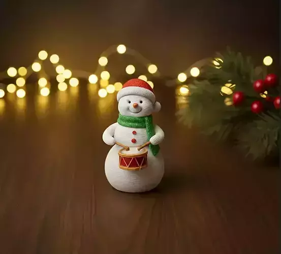 Christmas snowman decoration 3D print model
