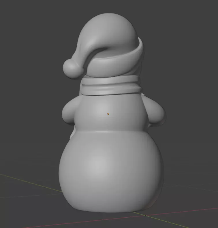 Christmas snowman decoration 3D print model_3