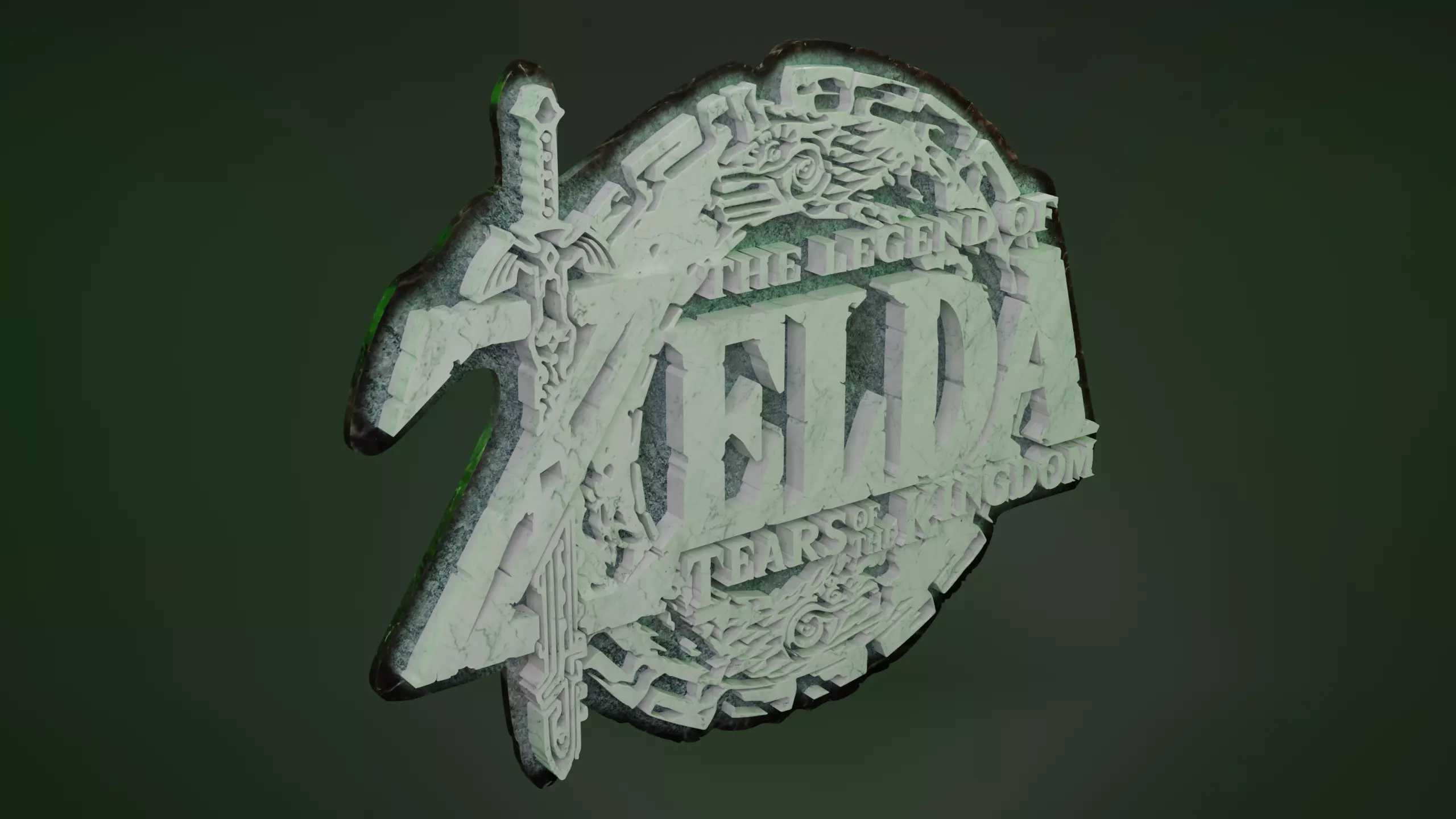 The Legend of Zelda Hyrule Warriors Logos and Keychains Combo 3D print model_5