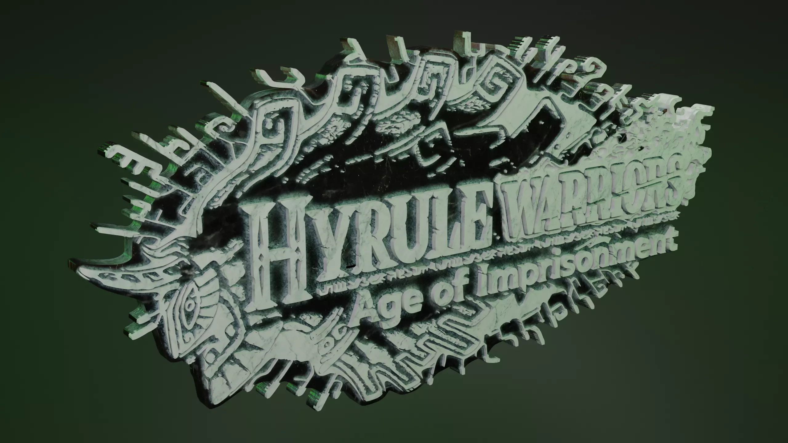The Legend of Zelda Hyrule Warriors Logos and Keychains Combo 3D print model_11
