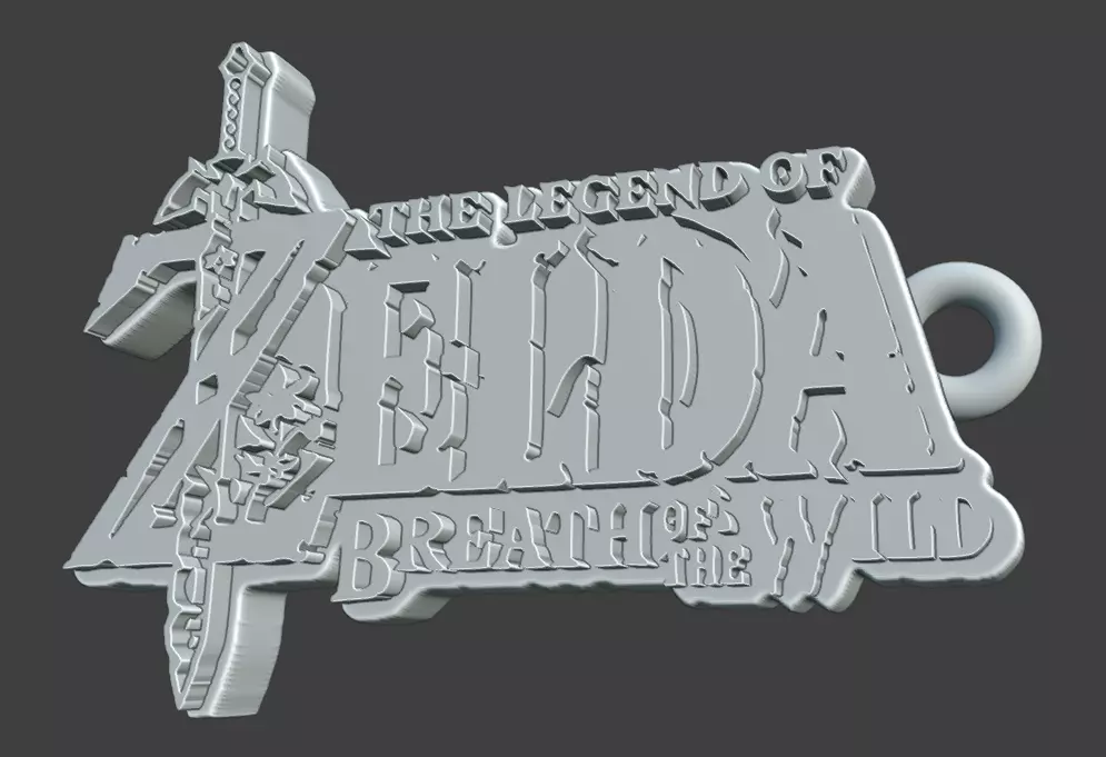 The Legend of Zelda Hyrule Warriors Logos and Keychains Combo 3D print model_13