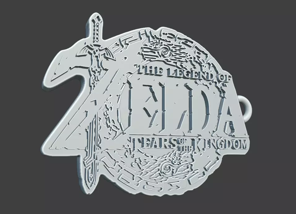 The Legend of Zelda Hyrule Warriors Logos and Keychains Combo 3D print model_14