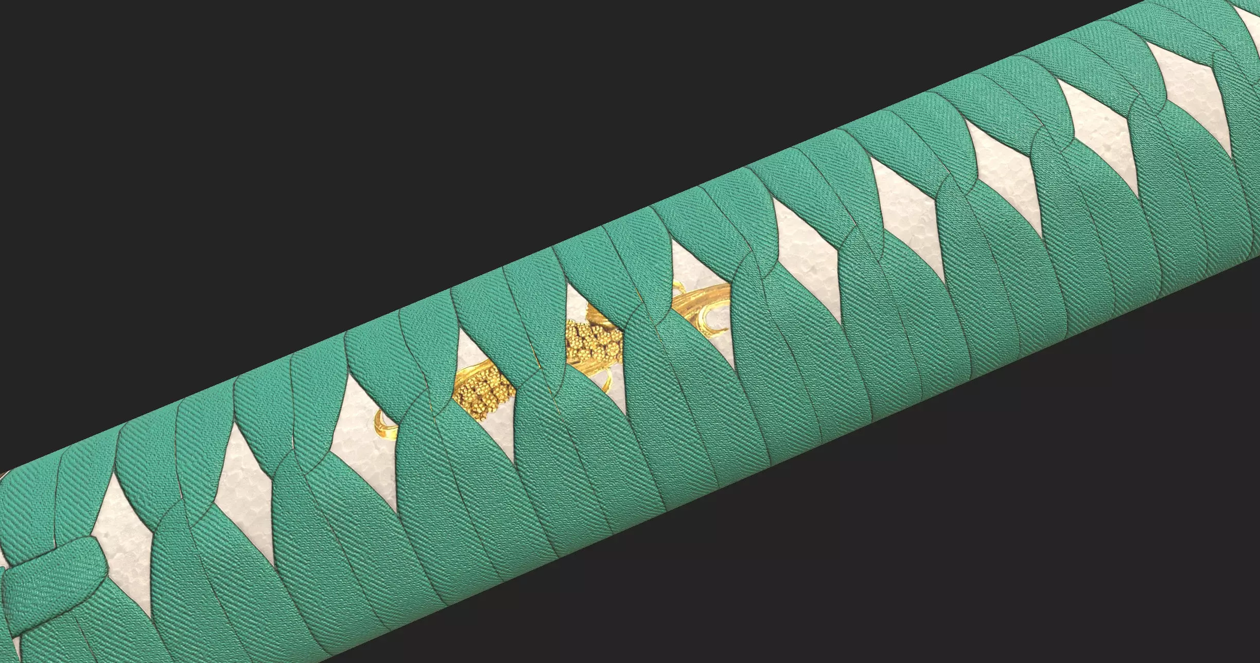 Praying Mantis Katana Low-poly 3D model_11