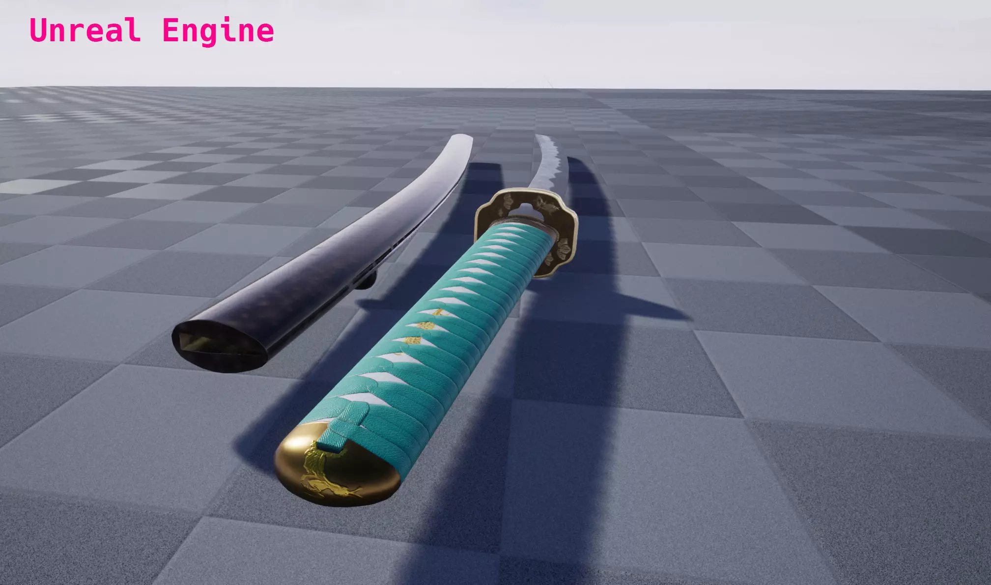 Praying Mantis Katana Low-poly 3D model_24