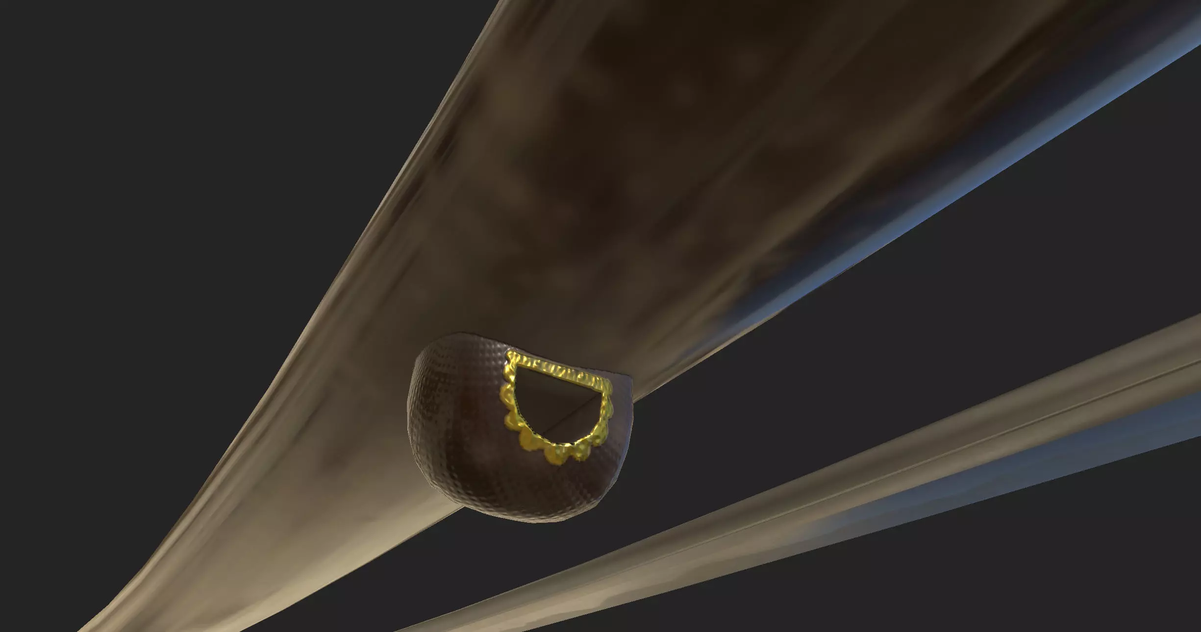 Praying Mantis Katana Low-poly 3D model_16