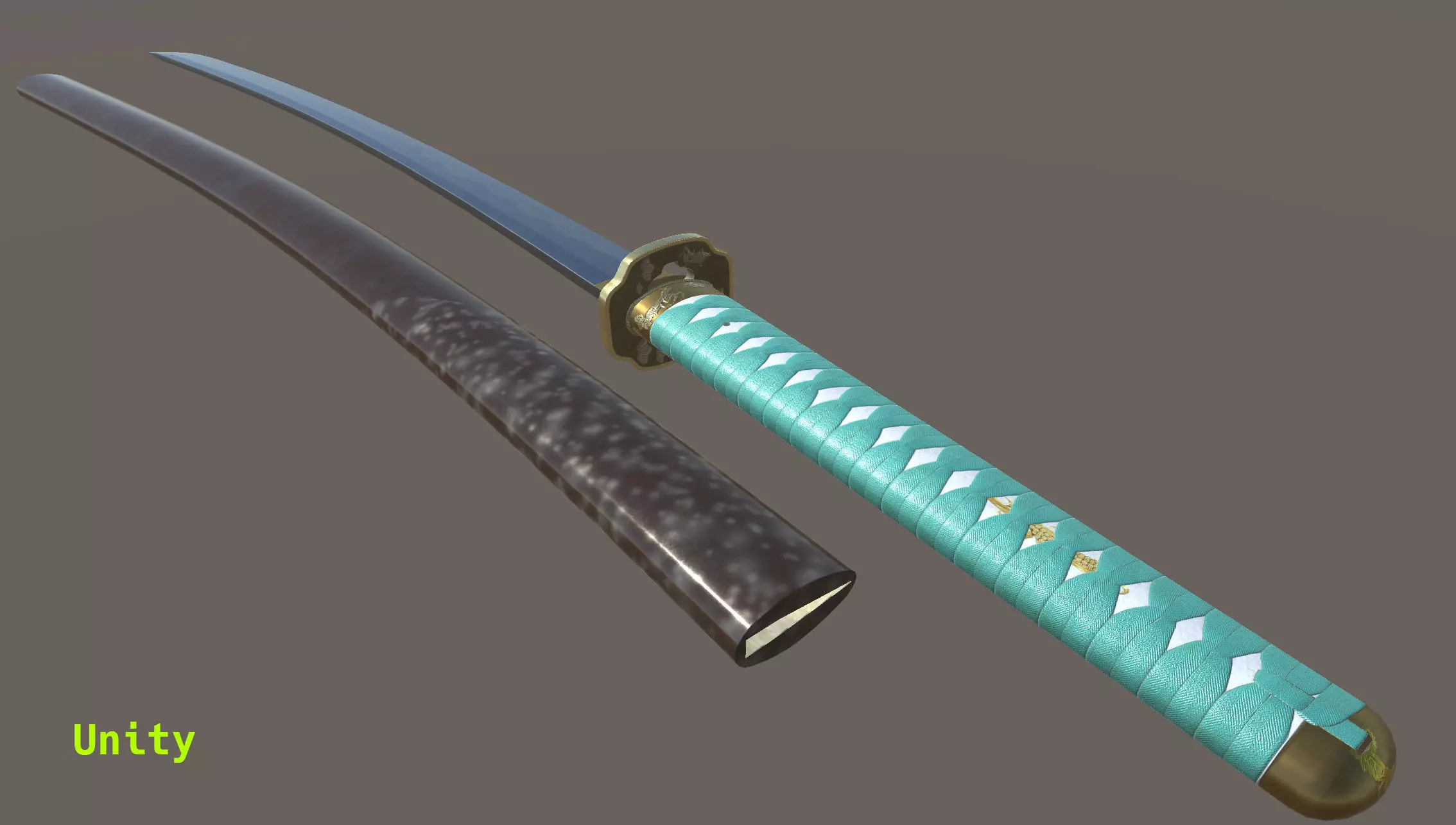 Praying Mantis Katana Low-poly 3D model_18
