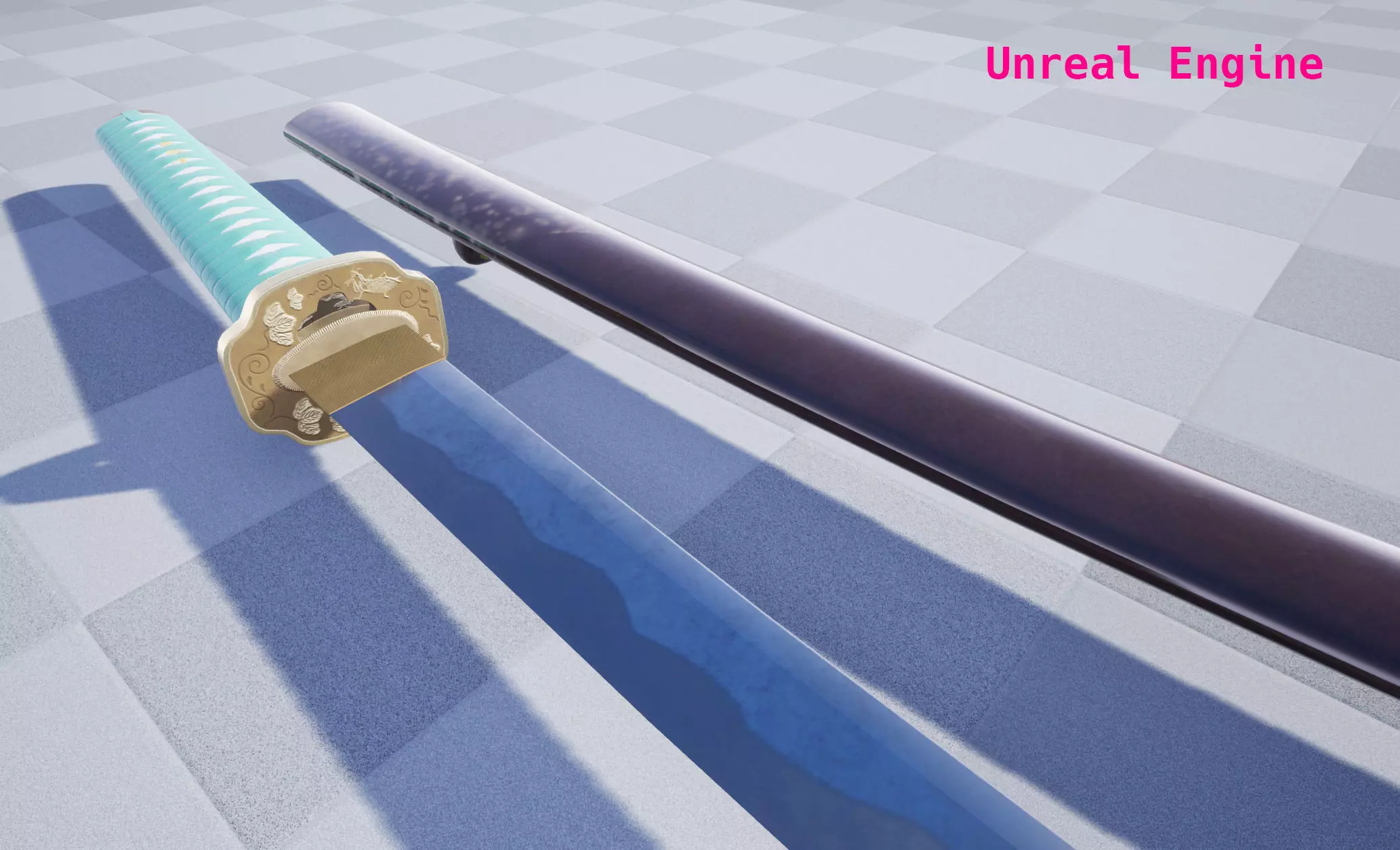 Praying Mantis Katana Low-poly 3D model_23