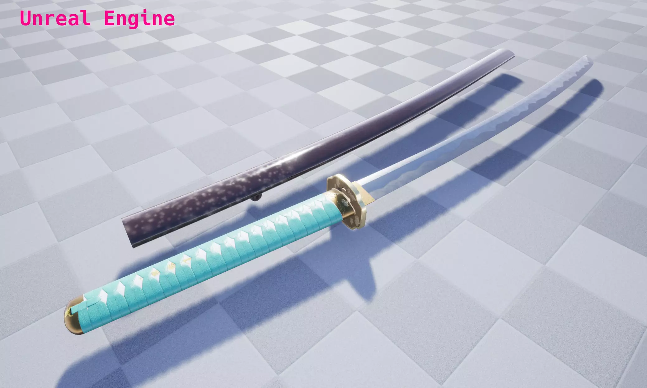 Praying Mantis Katana Low-poly 3D model_22